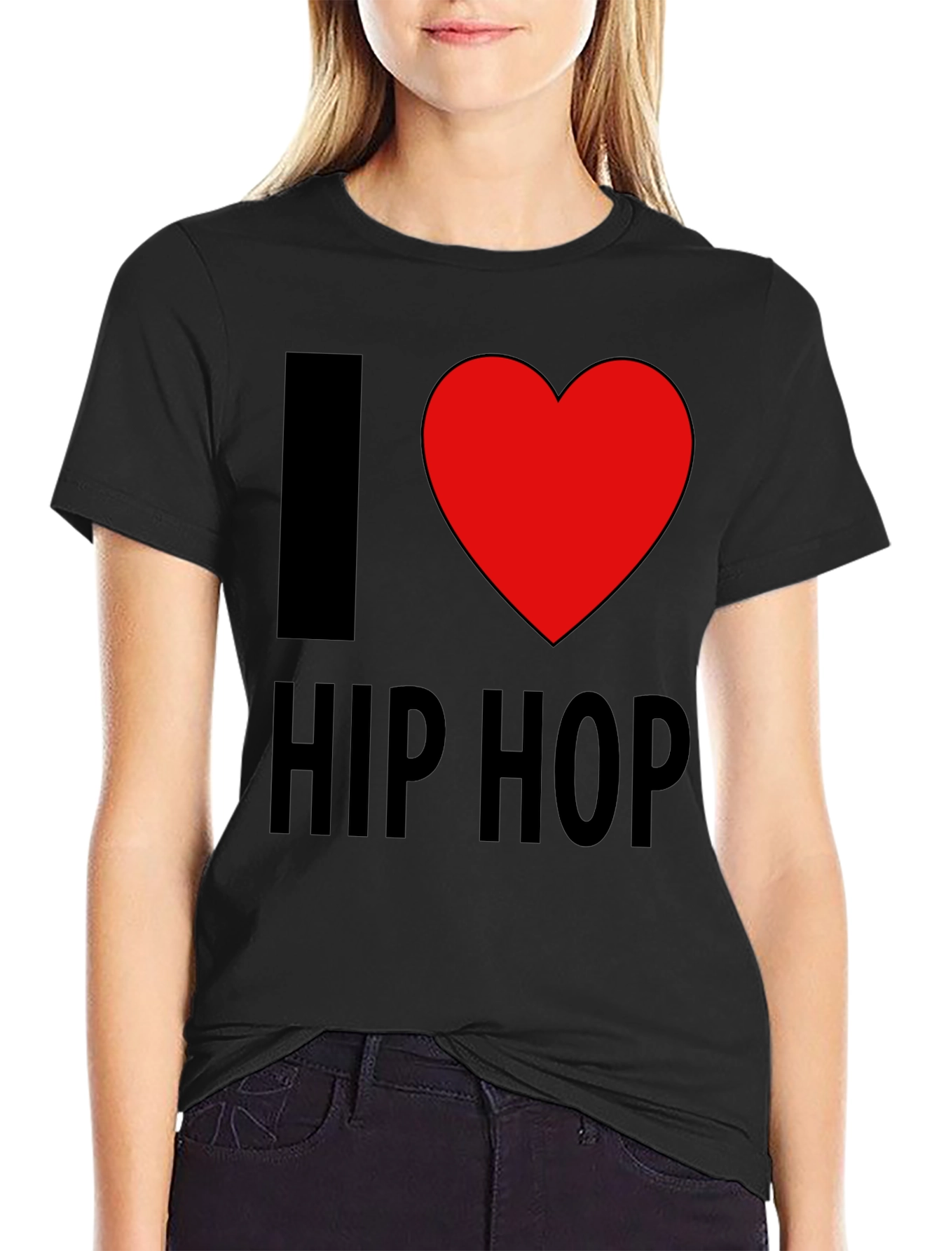 I Heart Hip Hop Black T-Shirt