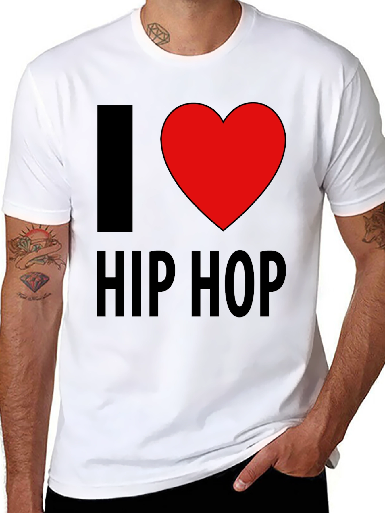 I Heart Hip Hop Black T-Shirt