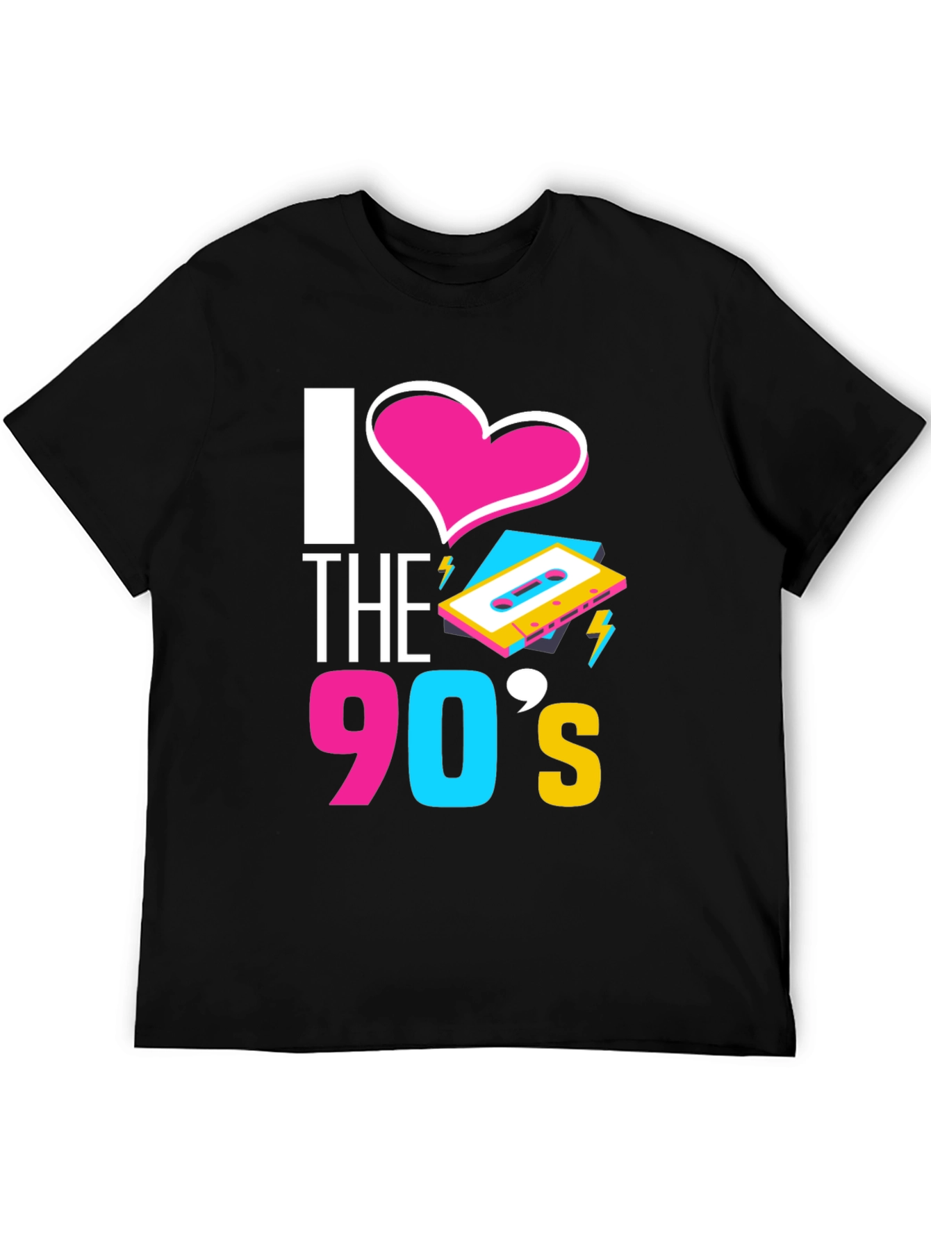 I Love the 90s T-Shirt Retro Cassette Graphic Tee
