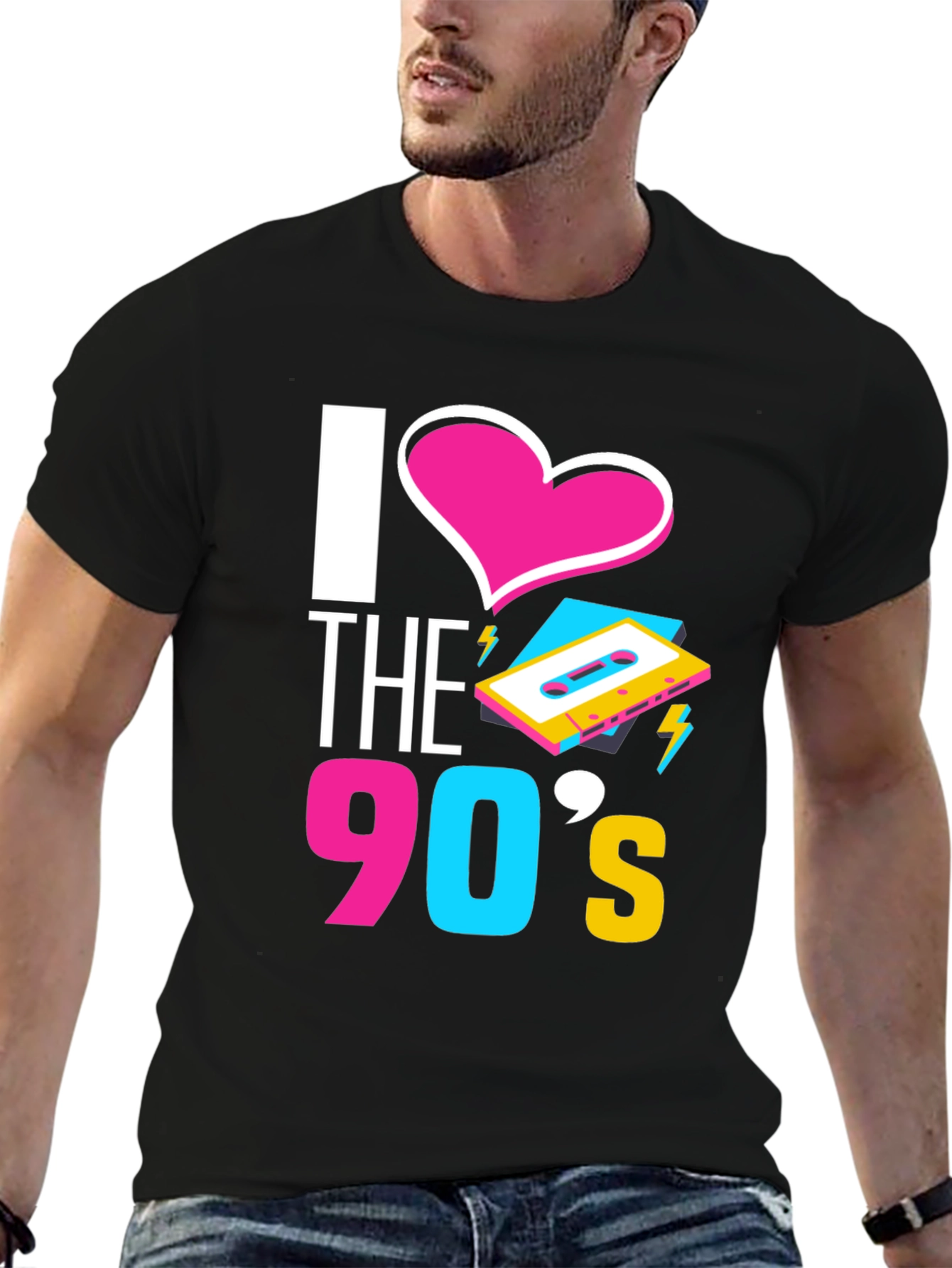 I Love the 90s T-Shirt Retro Cassette Graphic Tee