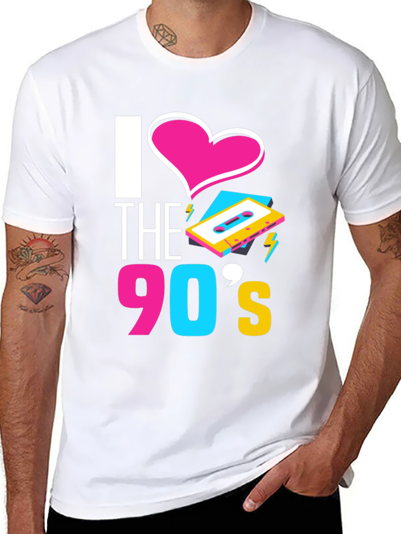 I Love the 90s T-Shirt Retro Cassette Graphic Tee