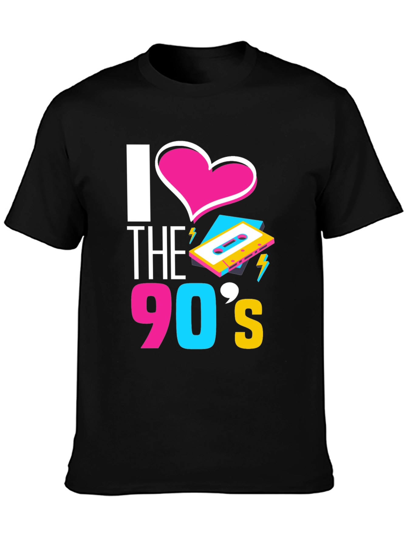 I Love the 90s T-Shirt Retro Cassette Graphic Tee