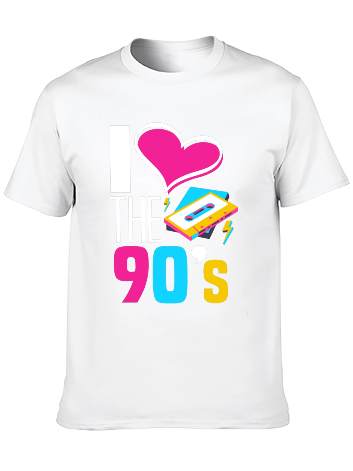 I Love the 90s T-Shirt Retro Cassette Graphic Tee