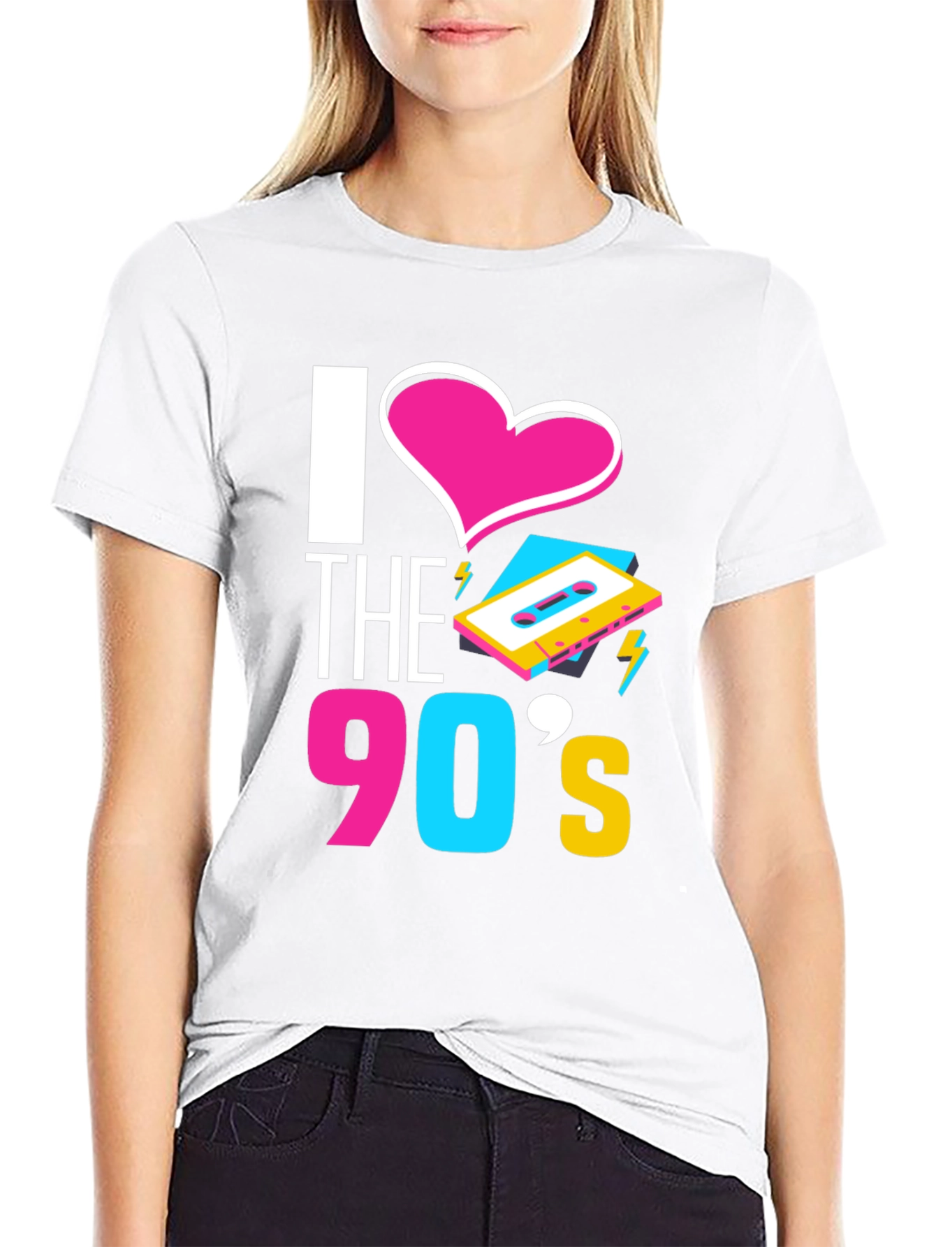 I Love the 90s T-Shirt Retro Cassette Graphic Tee
