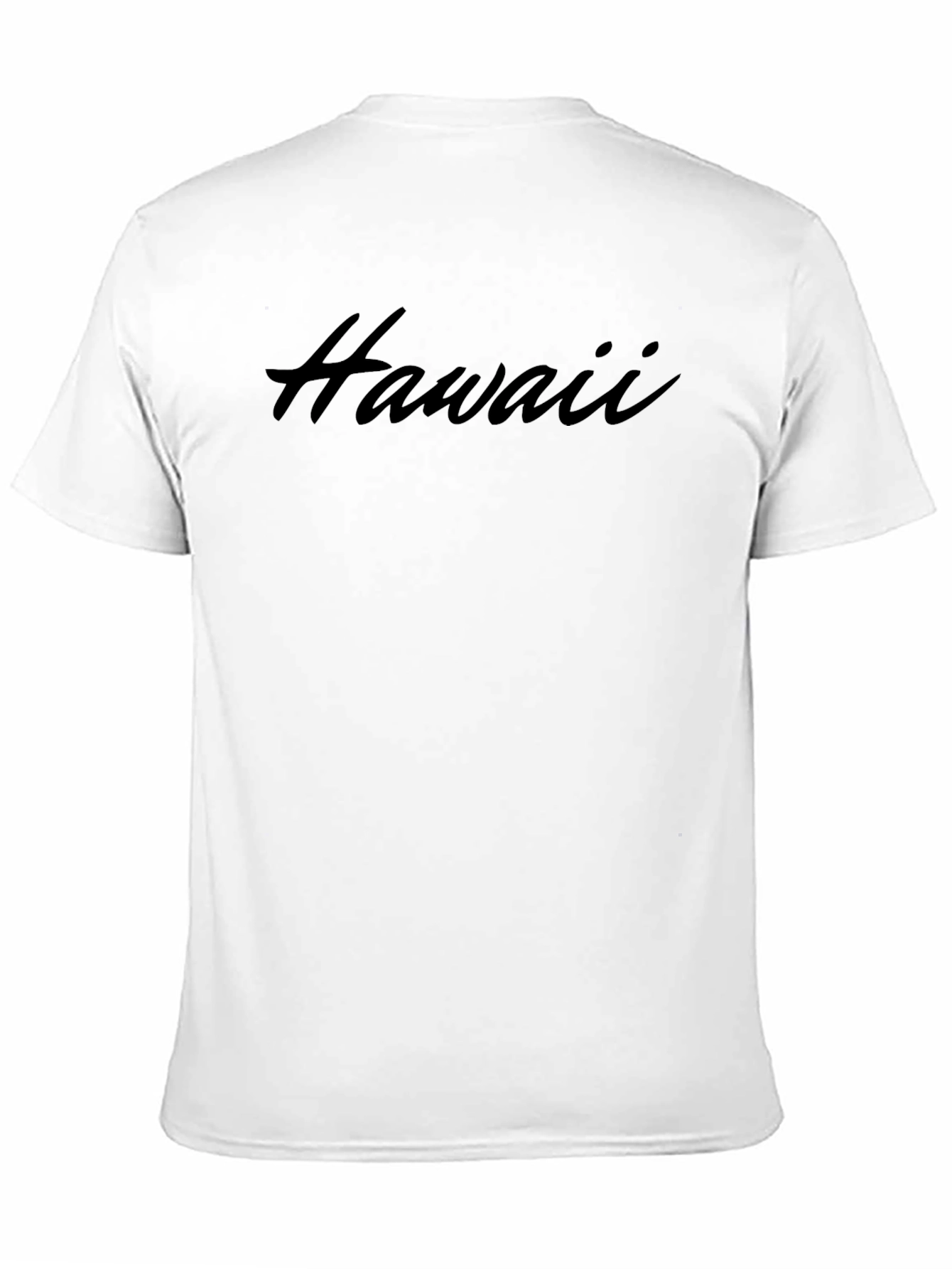 Hawaii Script Black T-Shirt