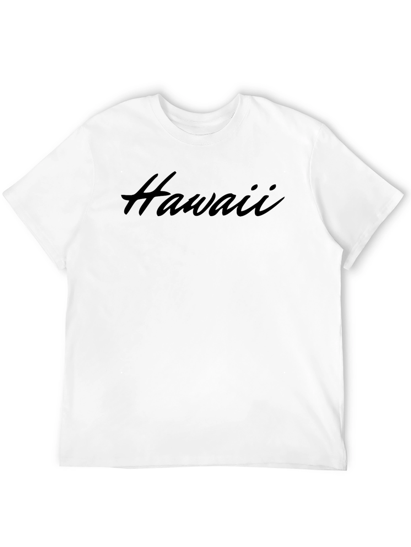 Hawaii Script Black T-Shirt