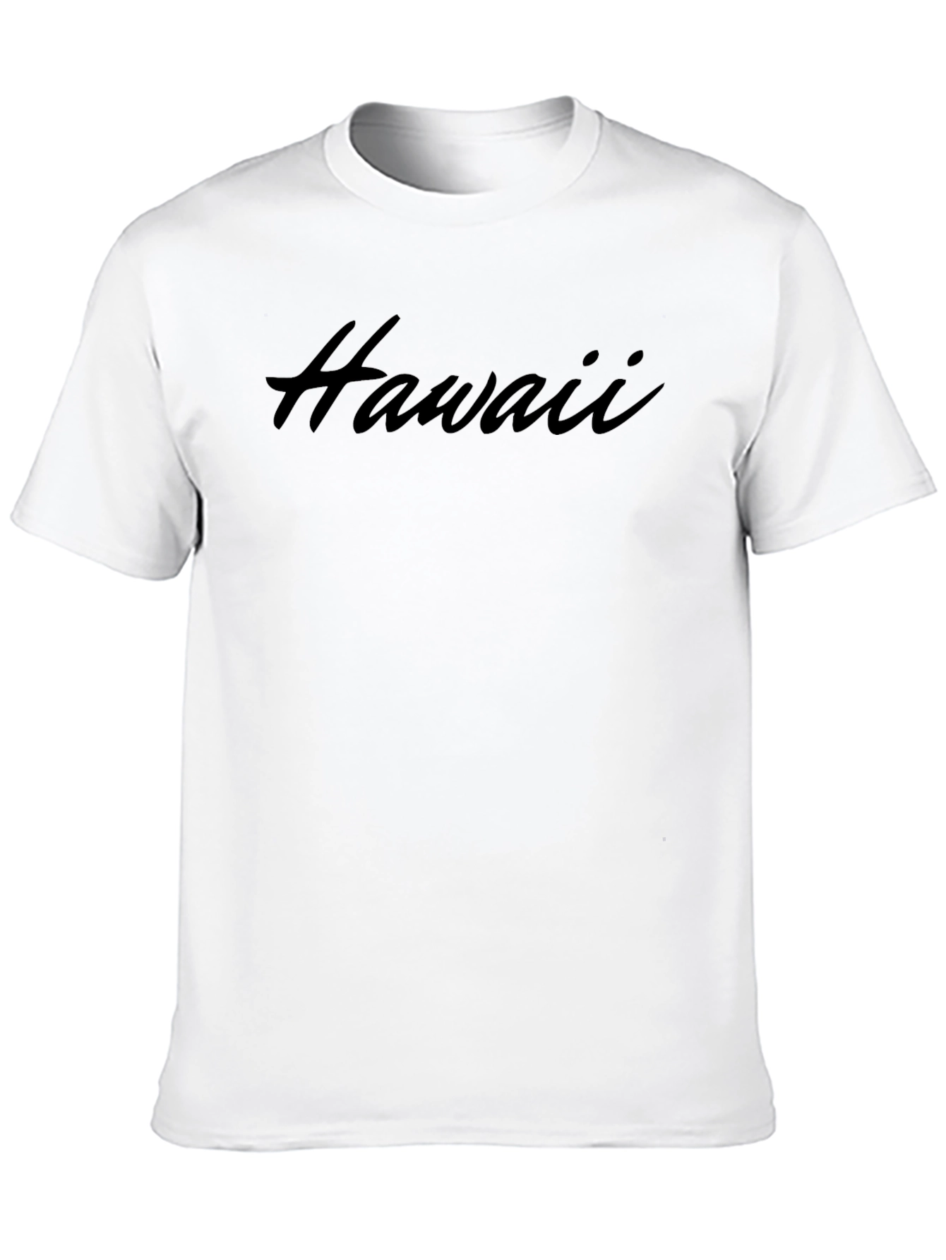 Hawaii Script Black T-Shirt