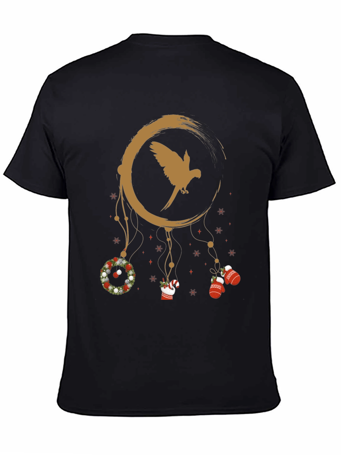 Festive Parrot Dreamcatcher Graphic Tee