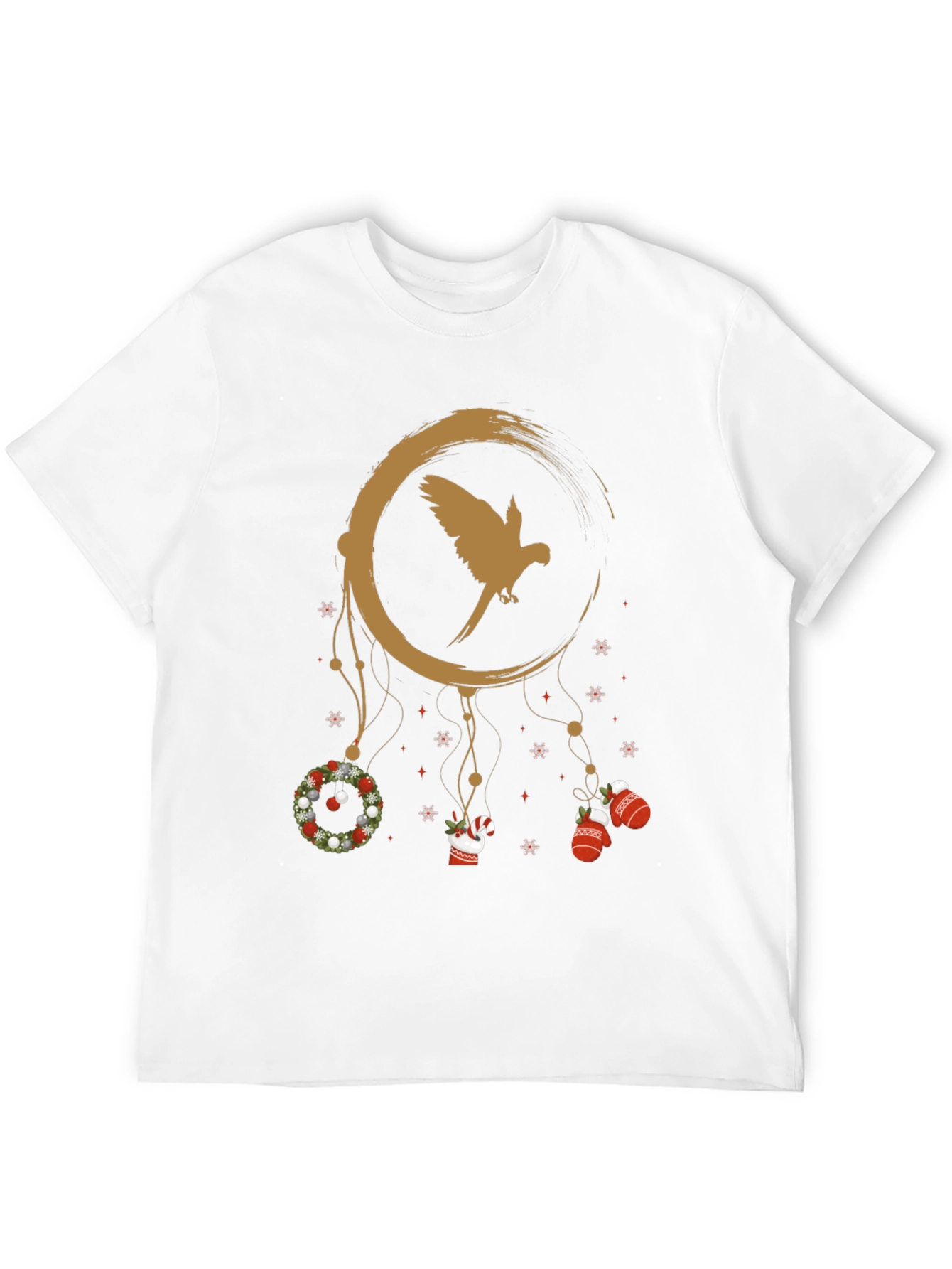 Festive Parrot Dreamcatcher Graphic Tee