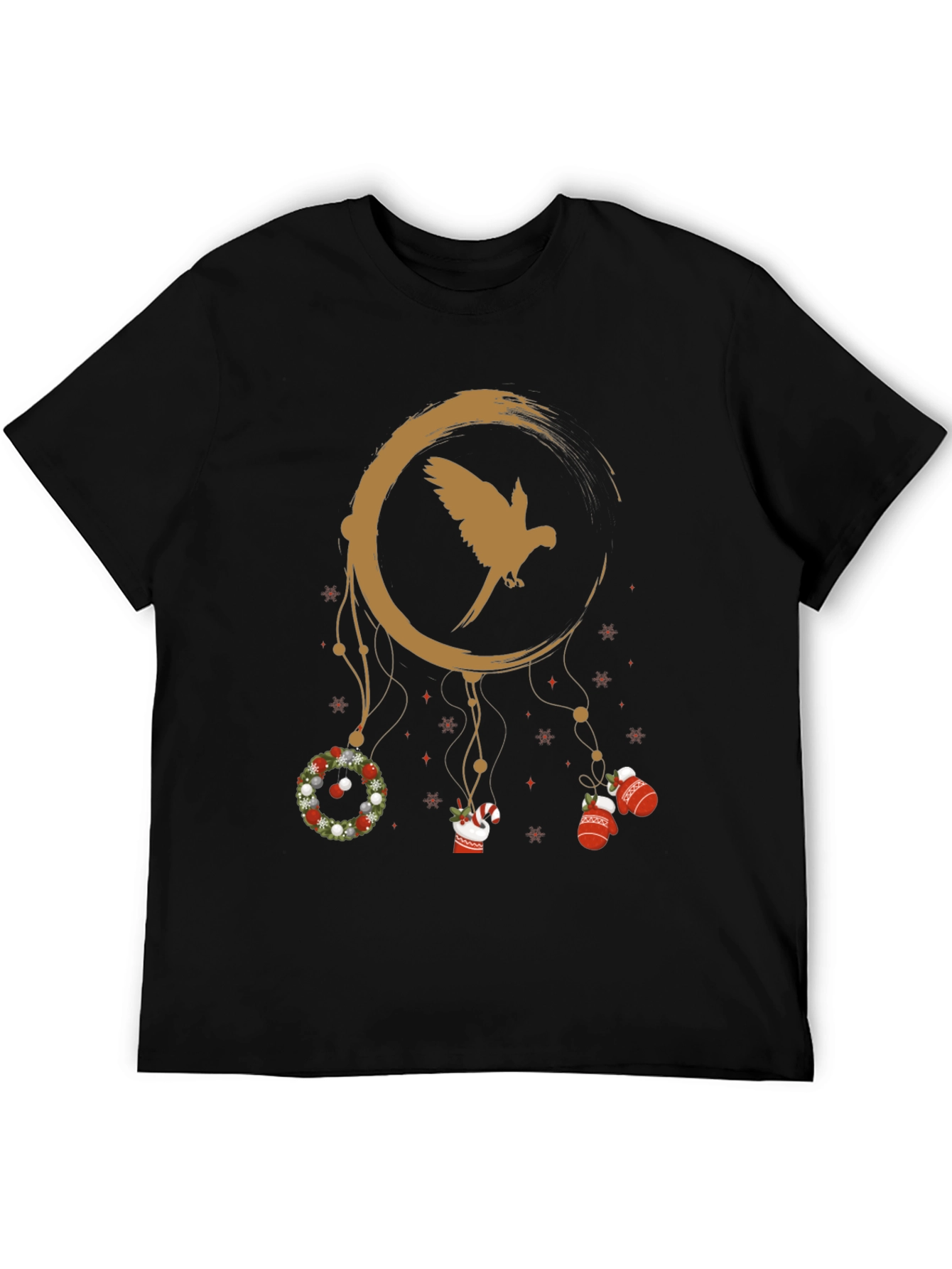 Festive Parrot Dreamcatcher Graphic Tee