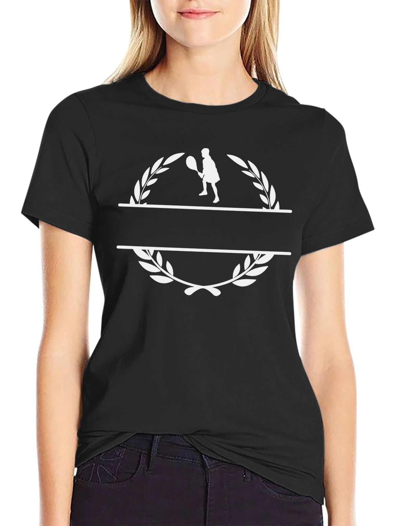 Tennis Player Laurel T-Shirt - Stylish Sportswear