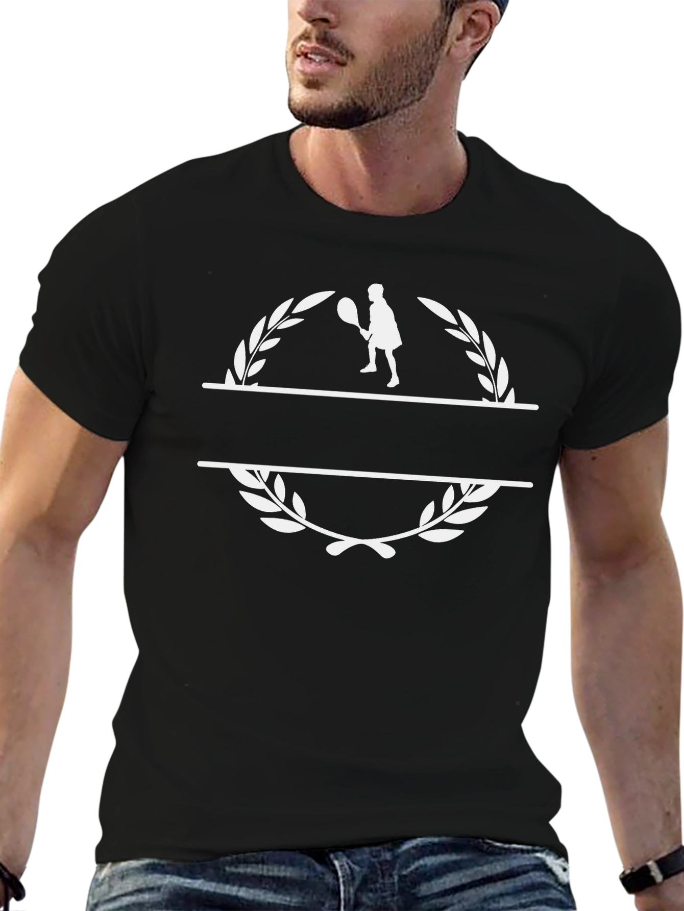 Tennis Player Laurel T-Shirt - Stylish Sportswear