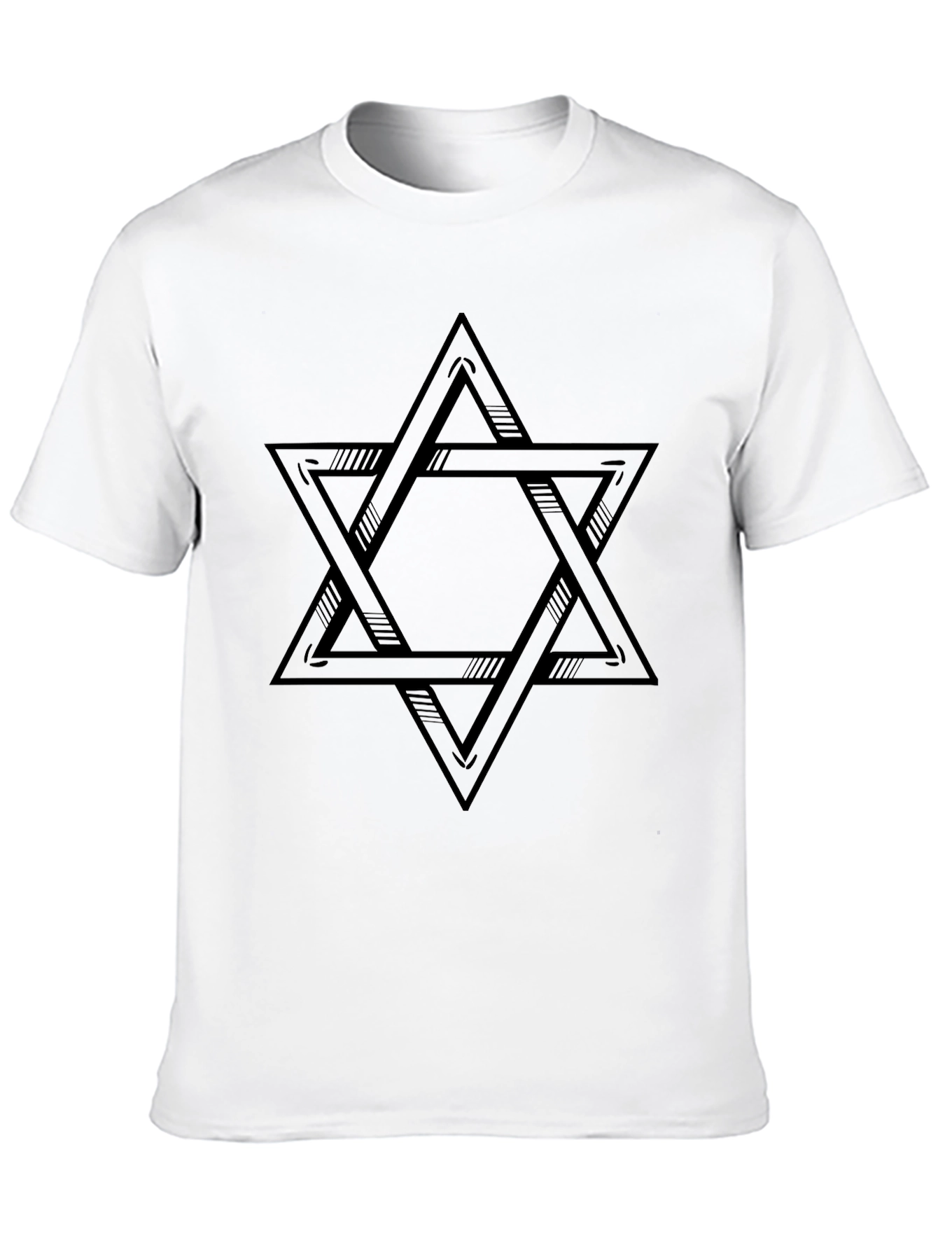 Star of David Graphic Black T-Shirt