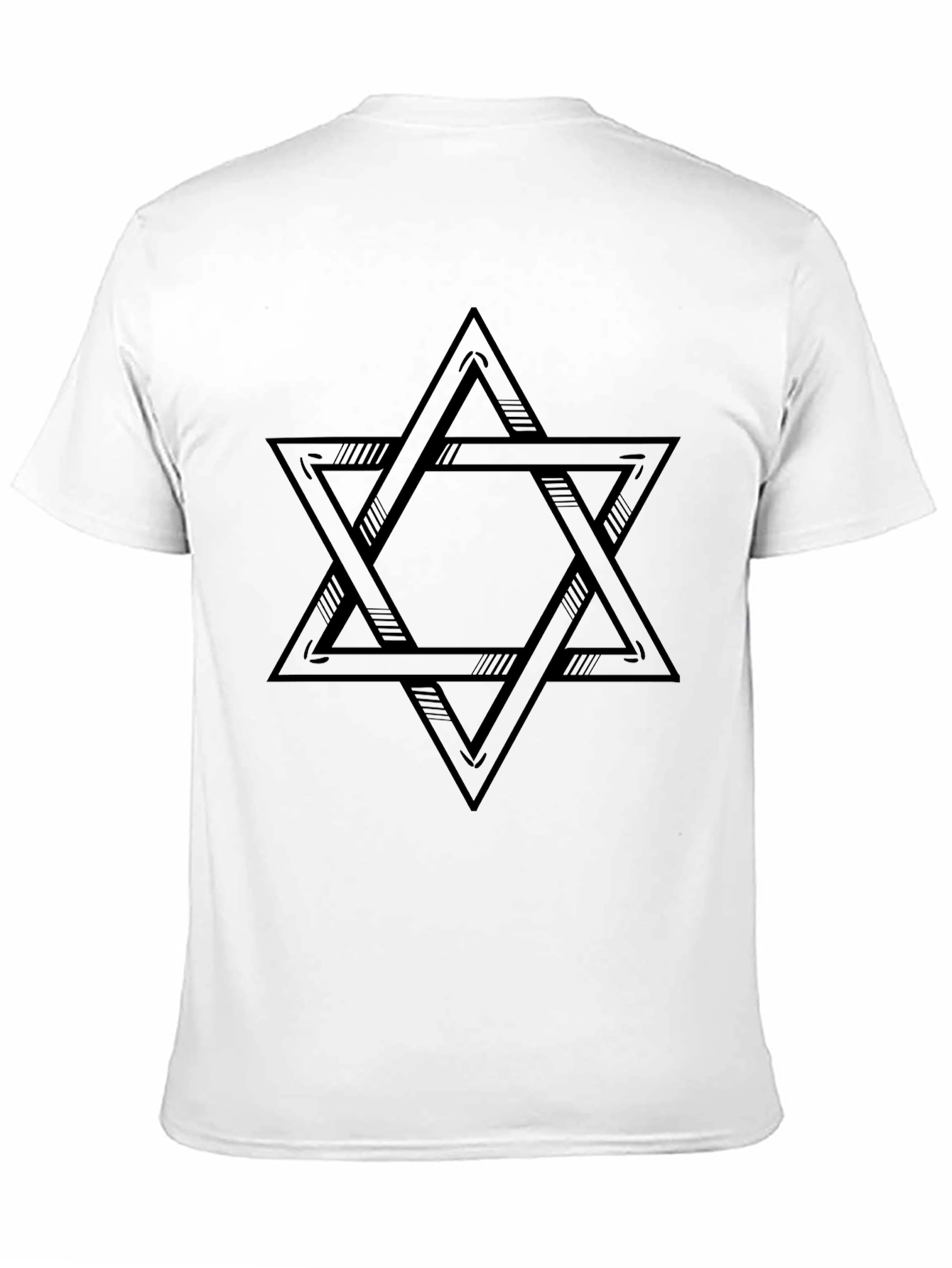 Star of David Graphic Black T-Shirt