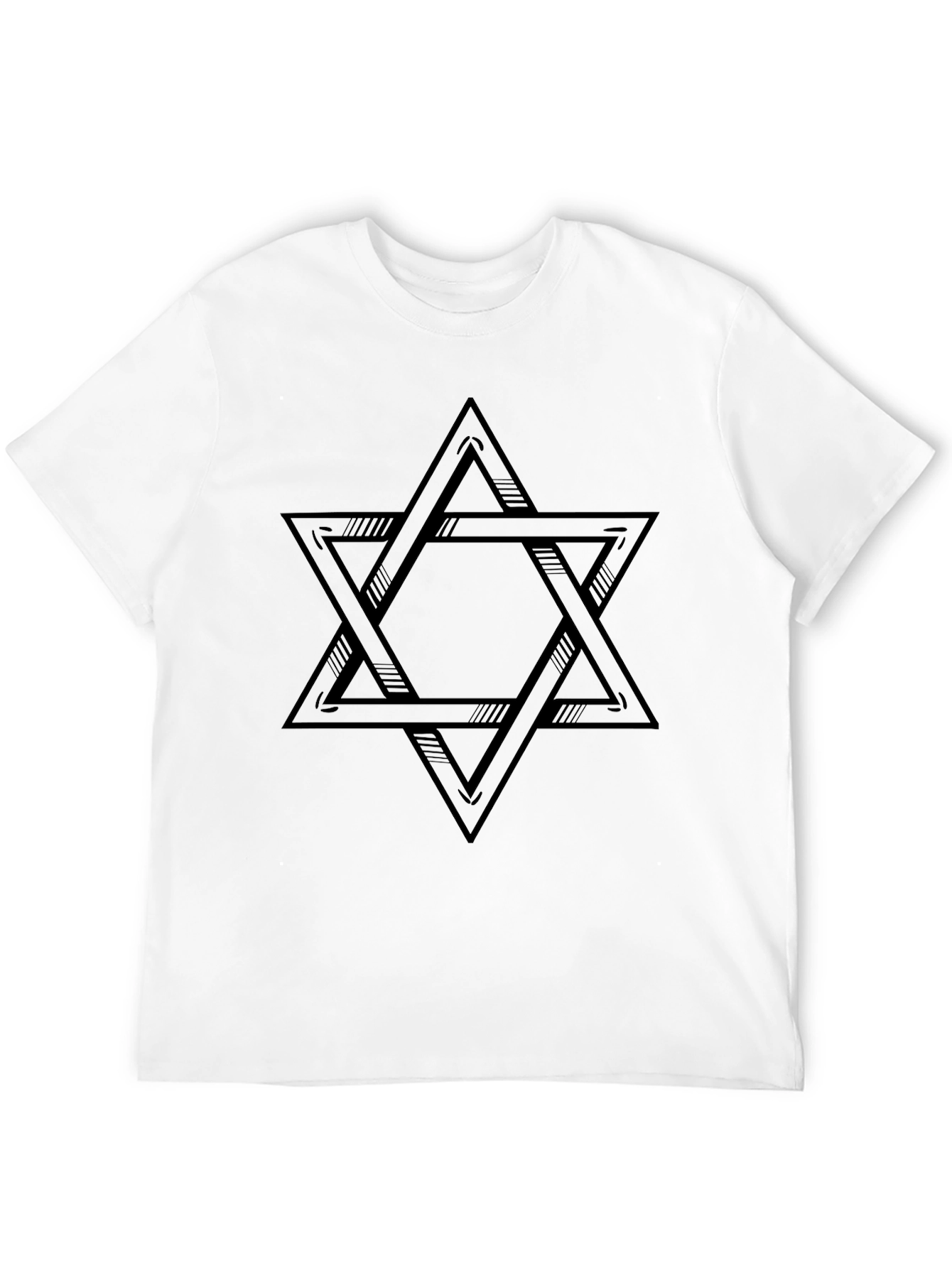 Star of David Graphic Black T-Shirt