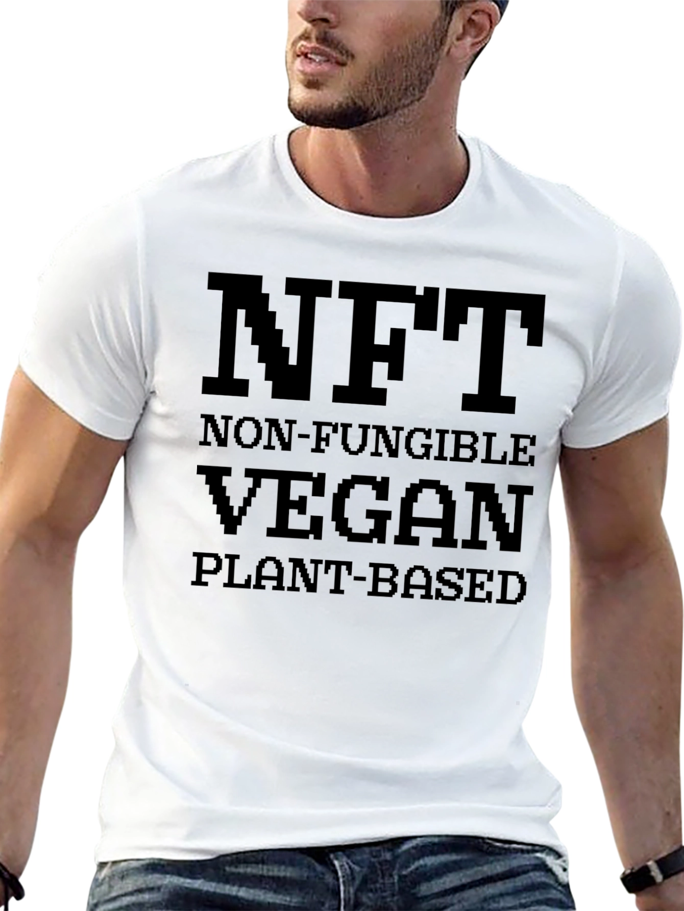 NFT Vegan Plant-Based Black T-Shirt