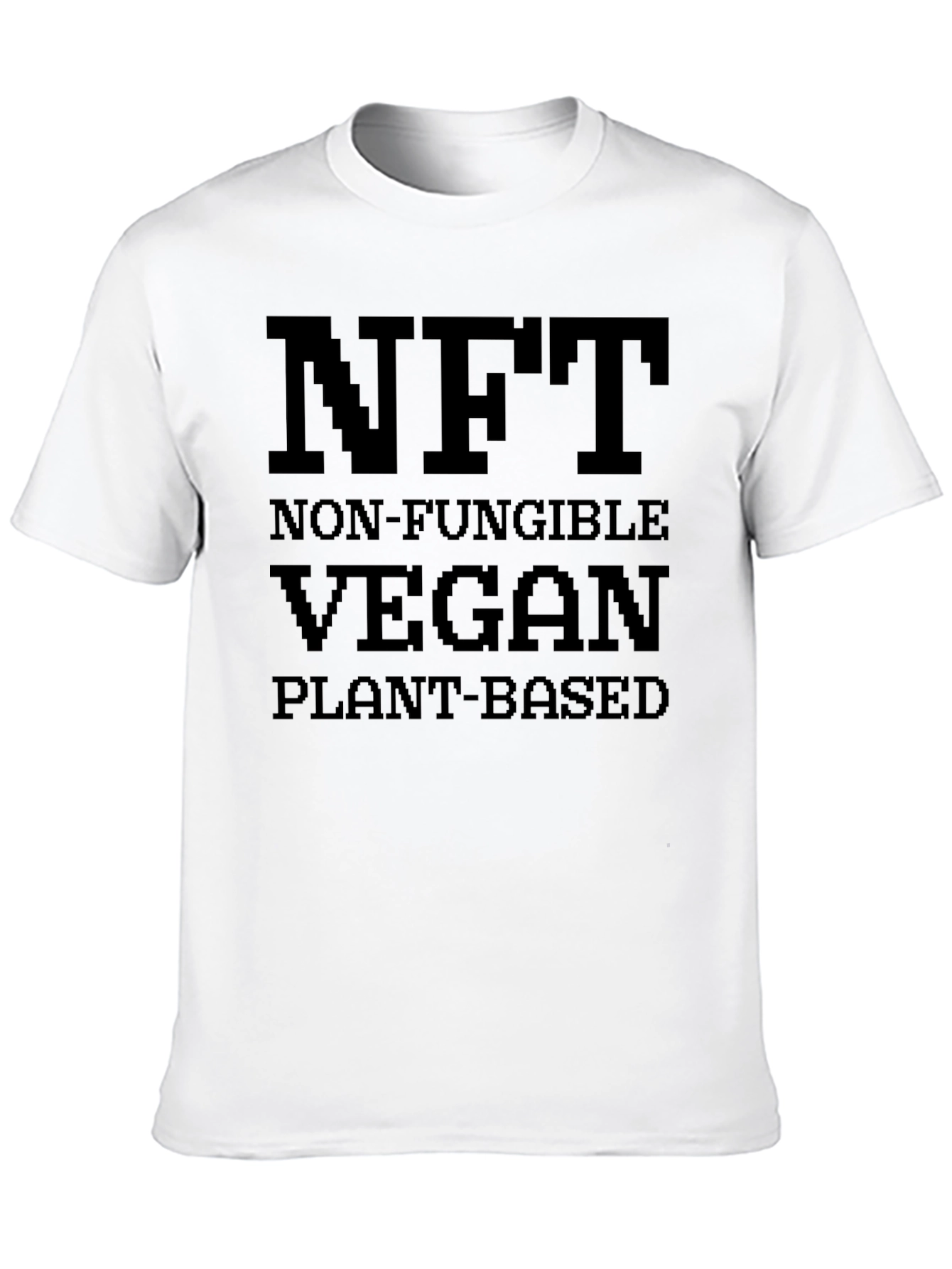 NFT Vegan Plant-Based Black T-Shirt