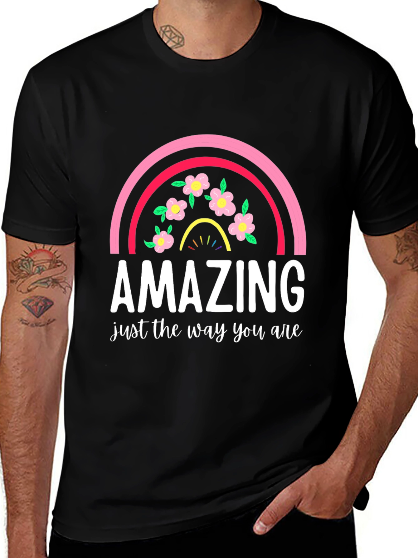 Amazing Rainbow Floral T-Shirt