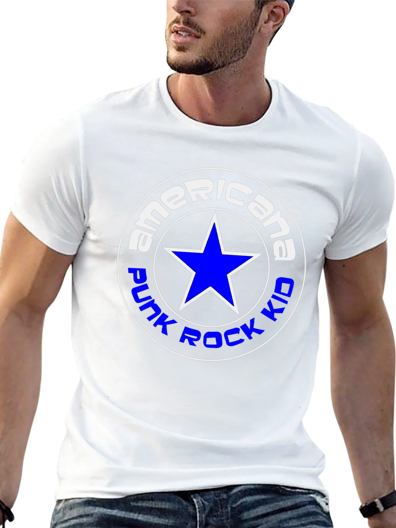 Americana Punk Rock Kid Graphic Tee