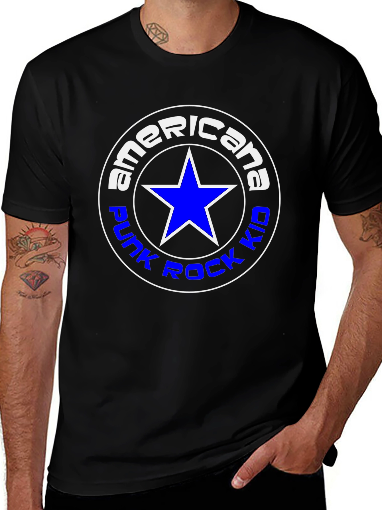 Americana Punk Rock Kid Graphic Tee