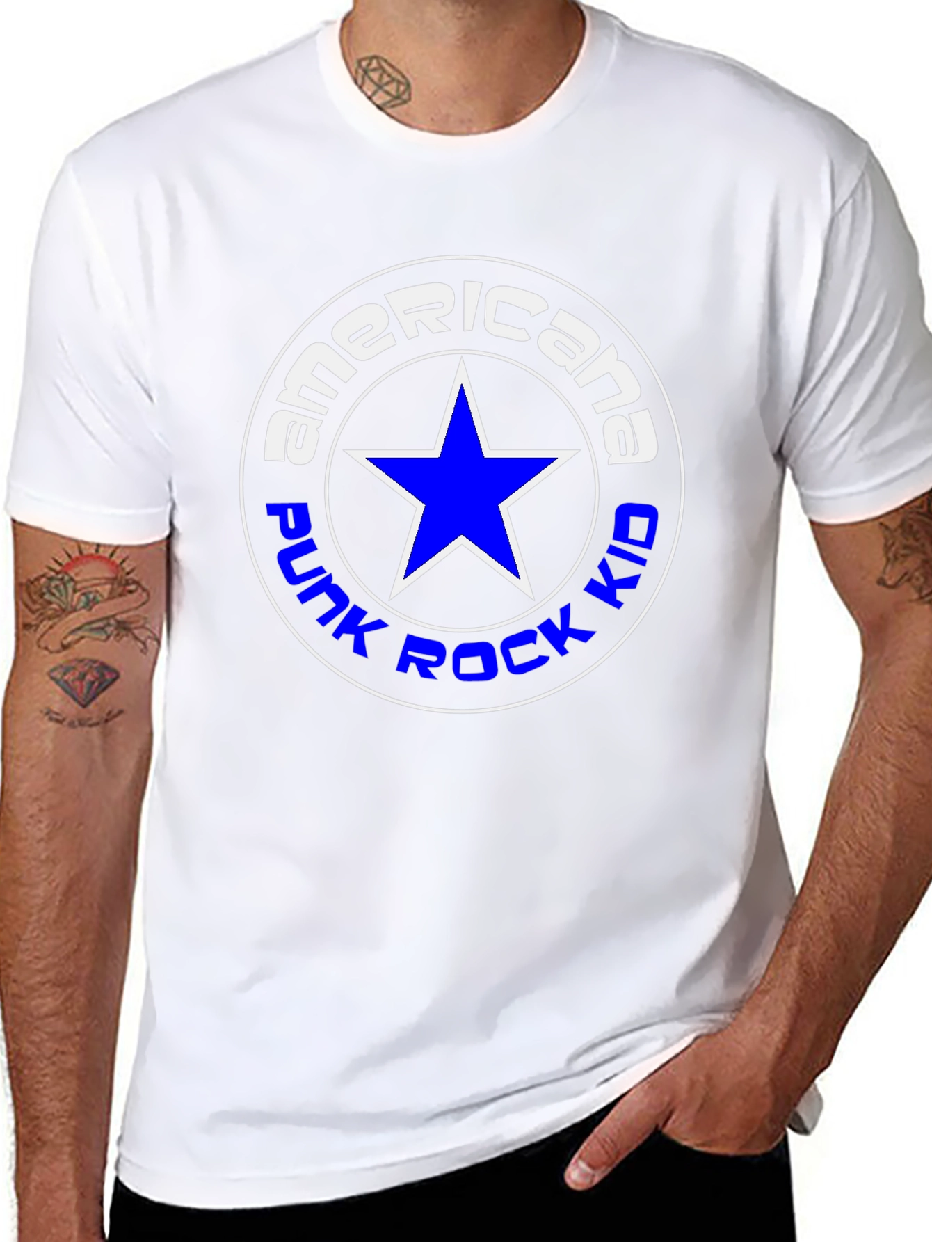 Americana Punk Rock Kid Graphic Tee