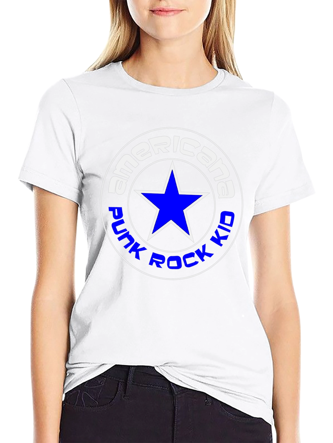 Americana Punk Rock Kid Graphic Tee