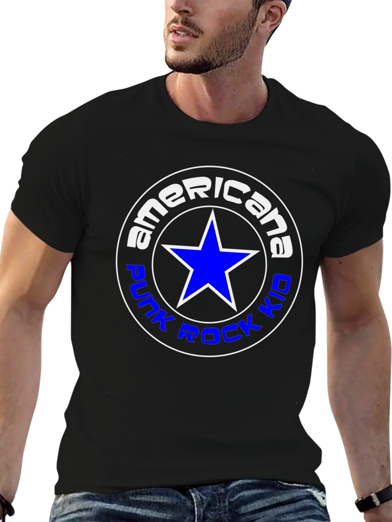 Americana Punk Rock Kid Graphic Tee