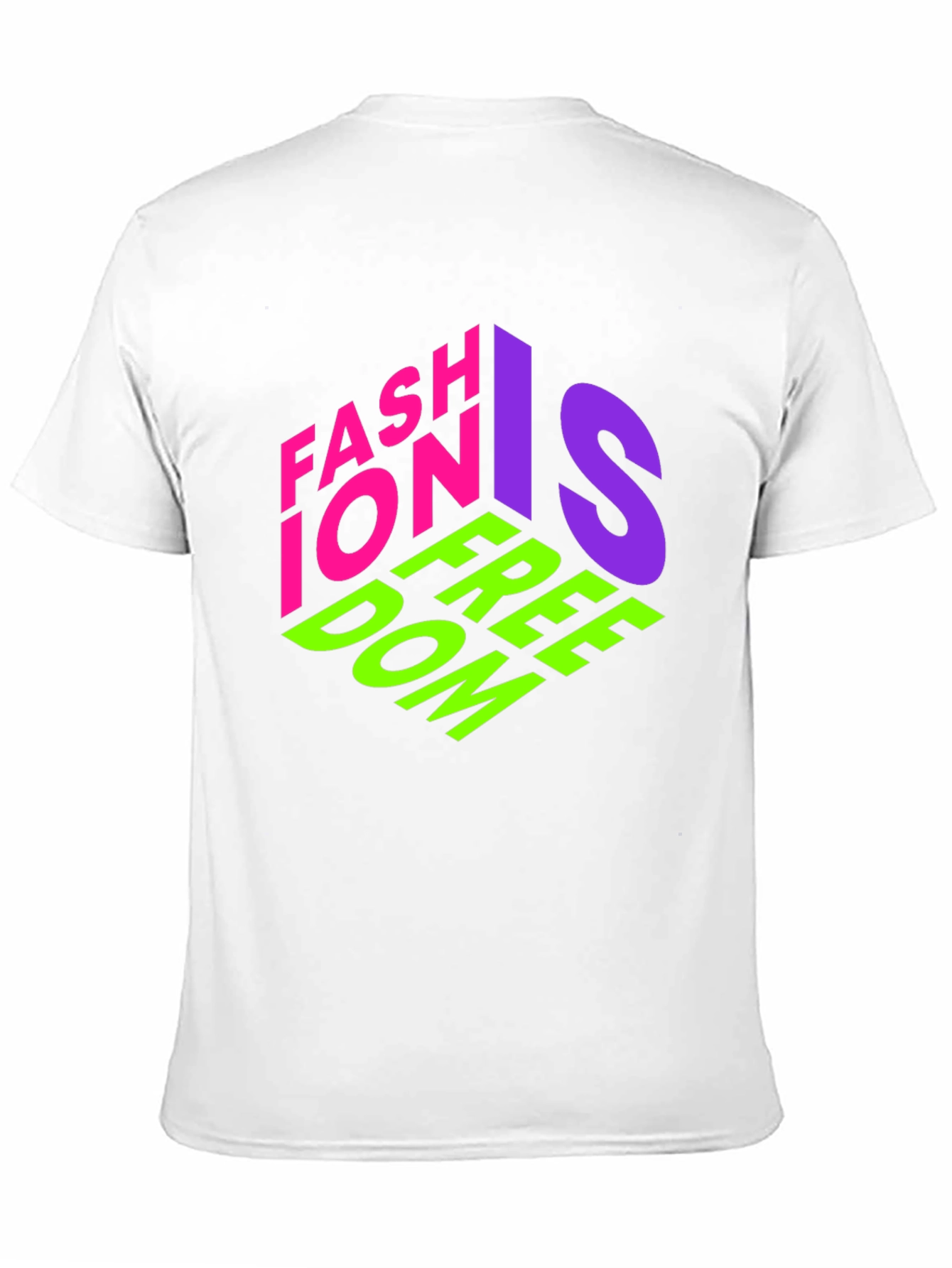 Fashion is Freedom Graphic Tee - Stylish Black T-Shirt