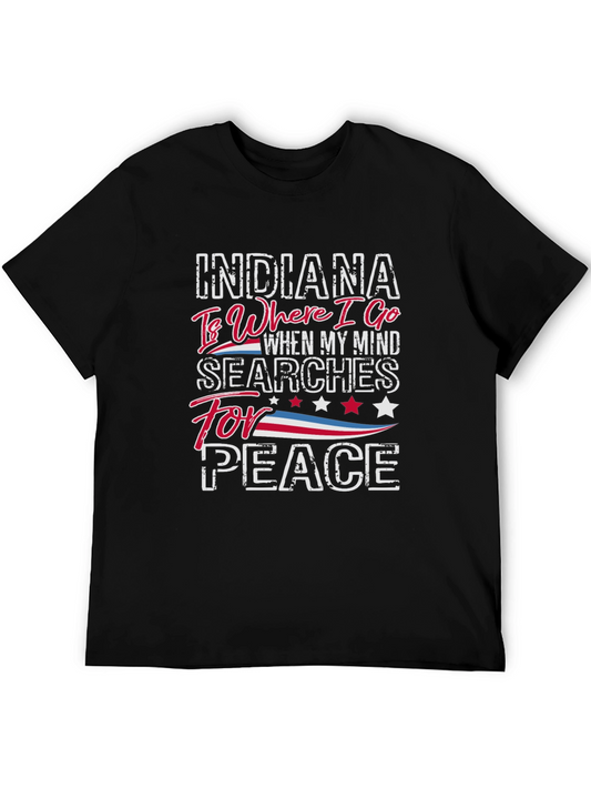 Indiana Peace Graphic T-Shirt