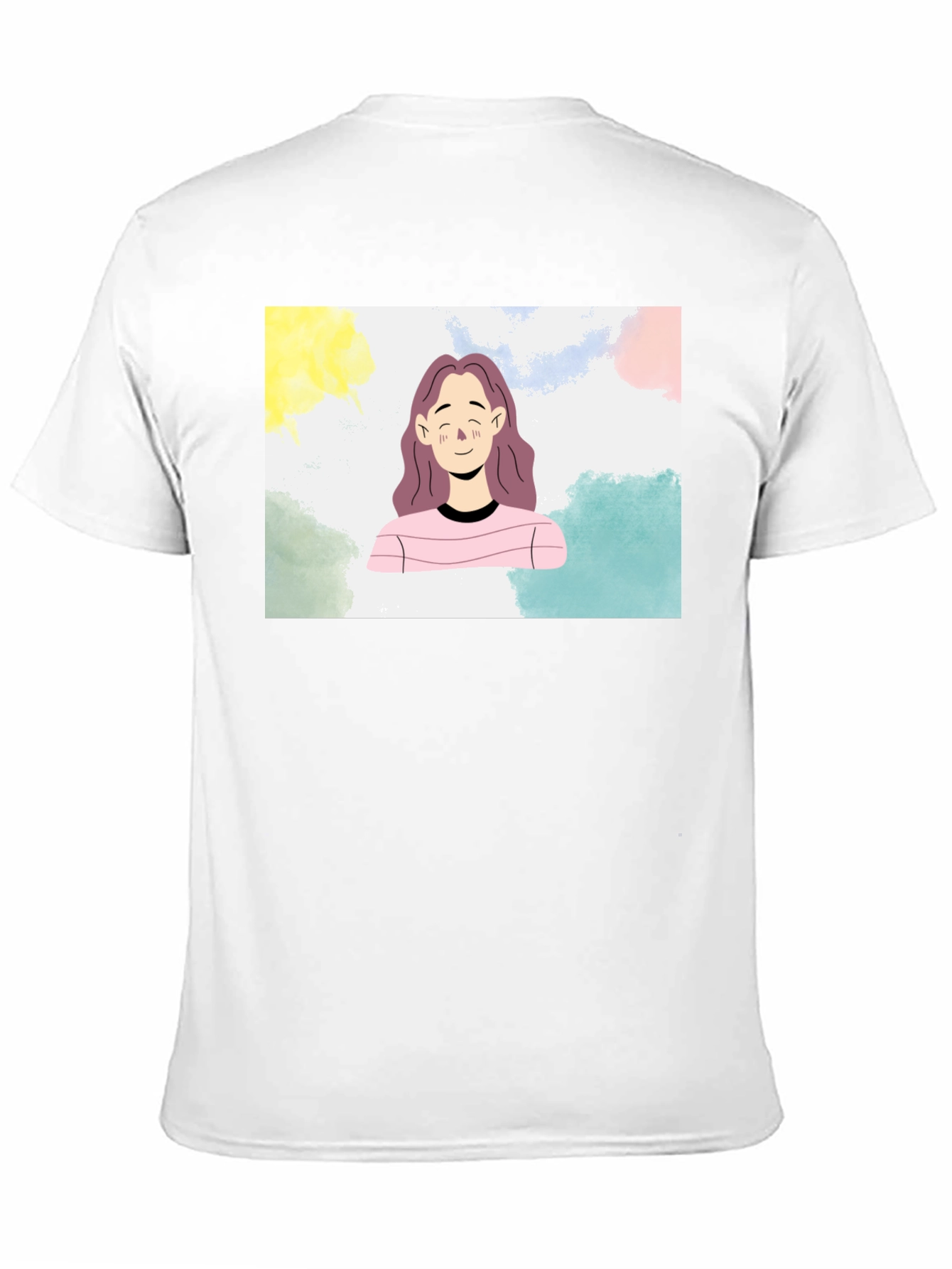 Cartoon Portrait Black T-Shirt