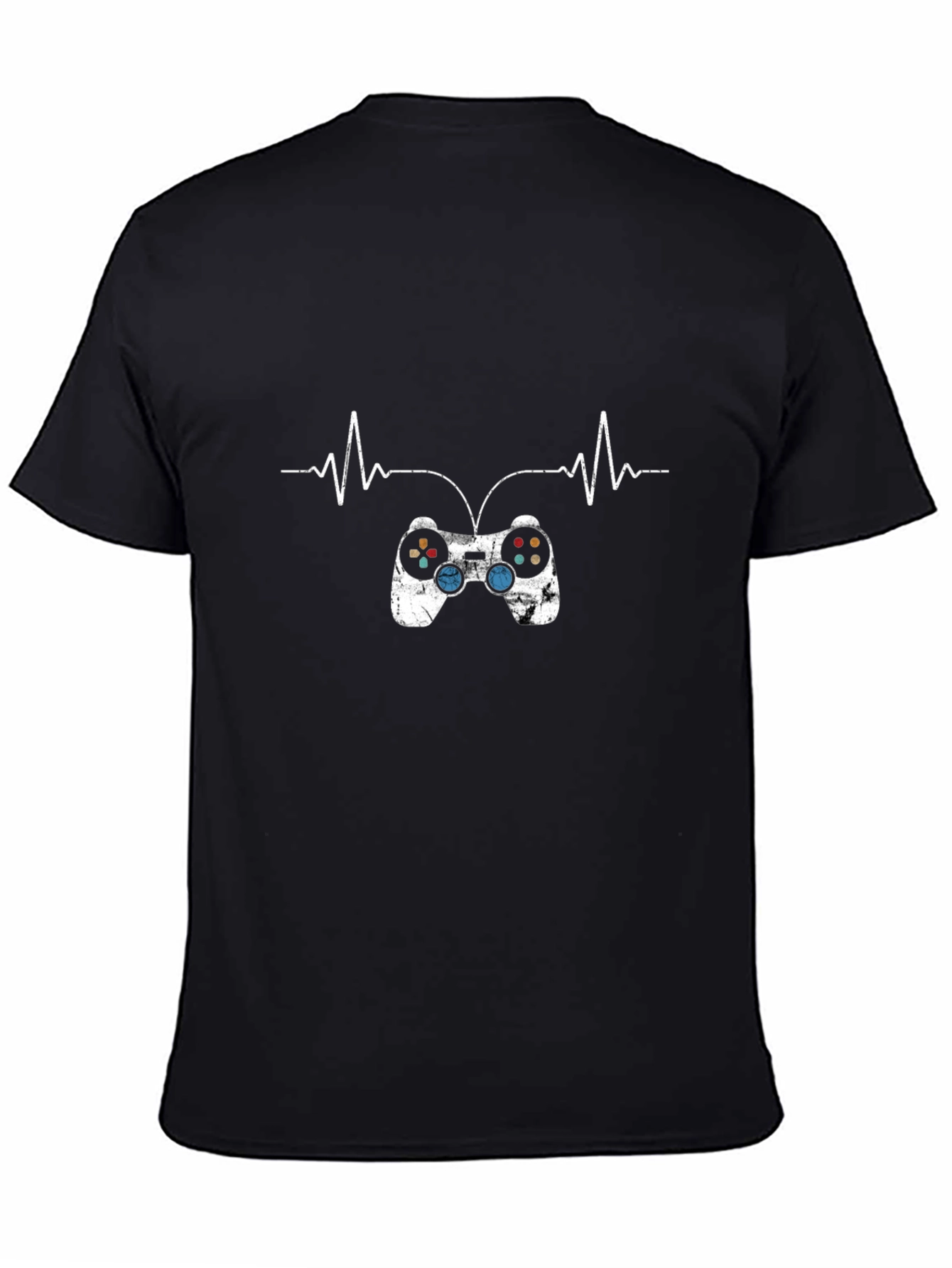 Gamer Heartbeat Black T-Shirt