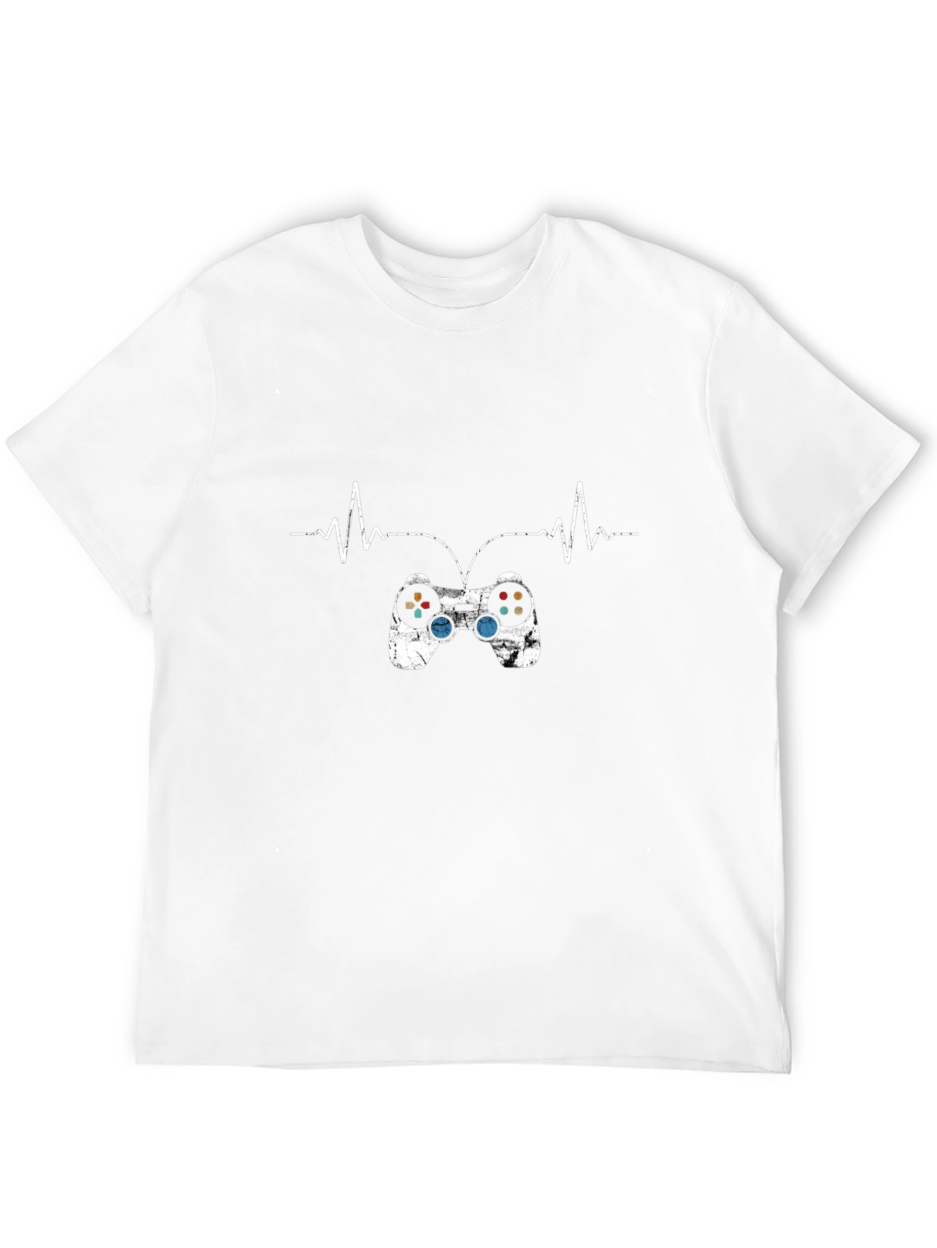 Gamer Heartbeat Black T-Shirt