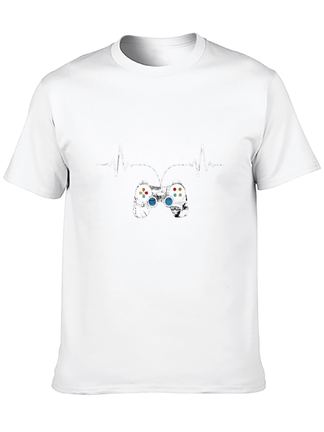 Gamer Heartbeat Black T-Shirt