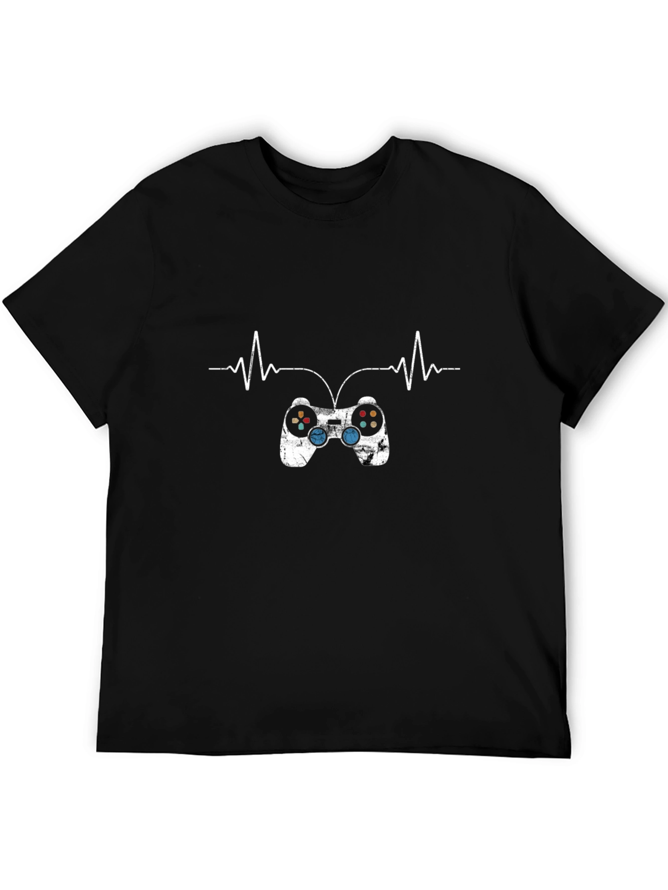 Gamer Heartbeat Black T-Shirt