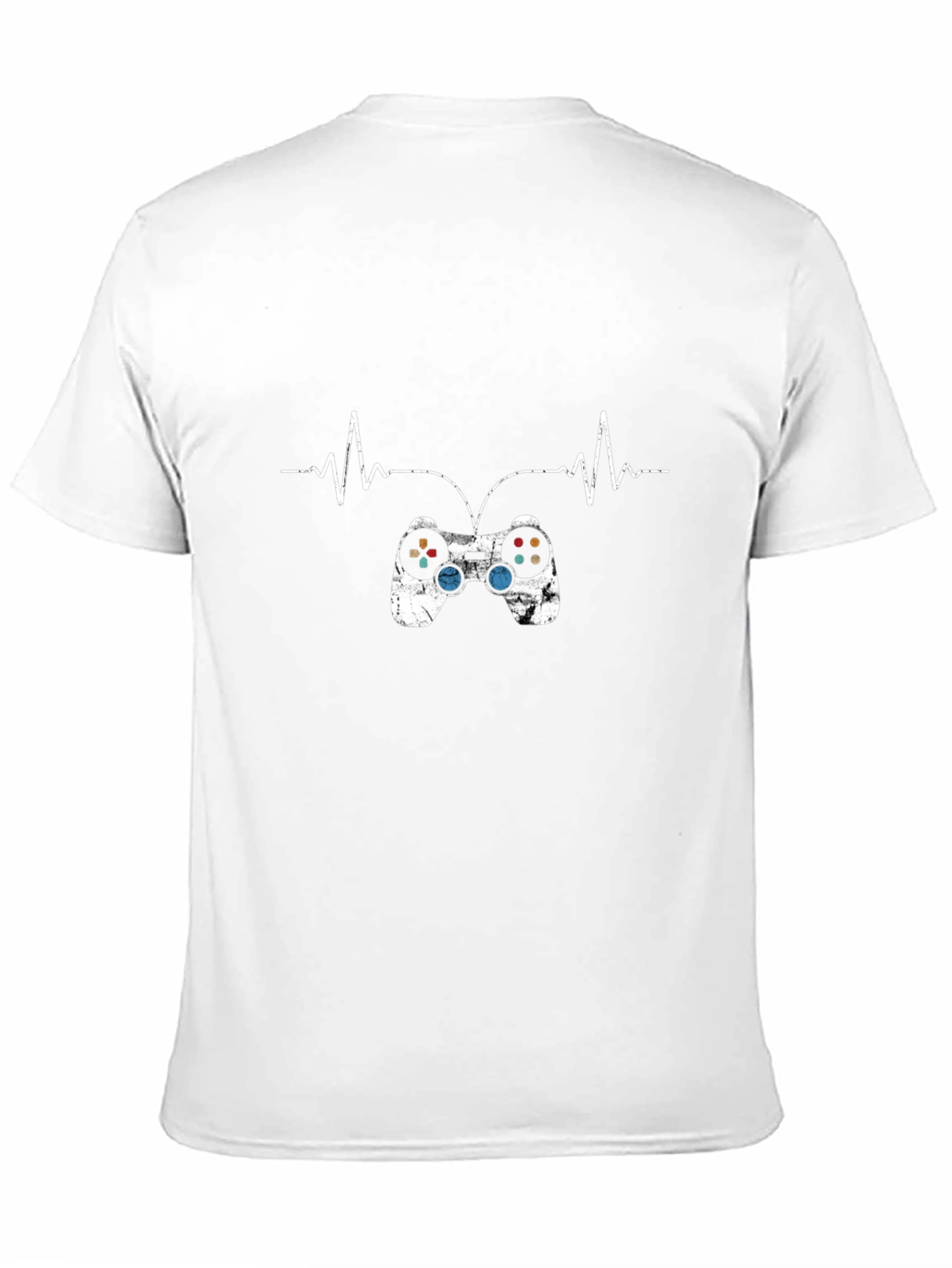 Gamer Heartbeat Black T-Shirt