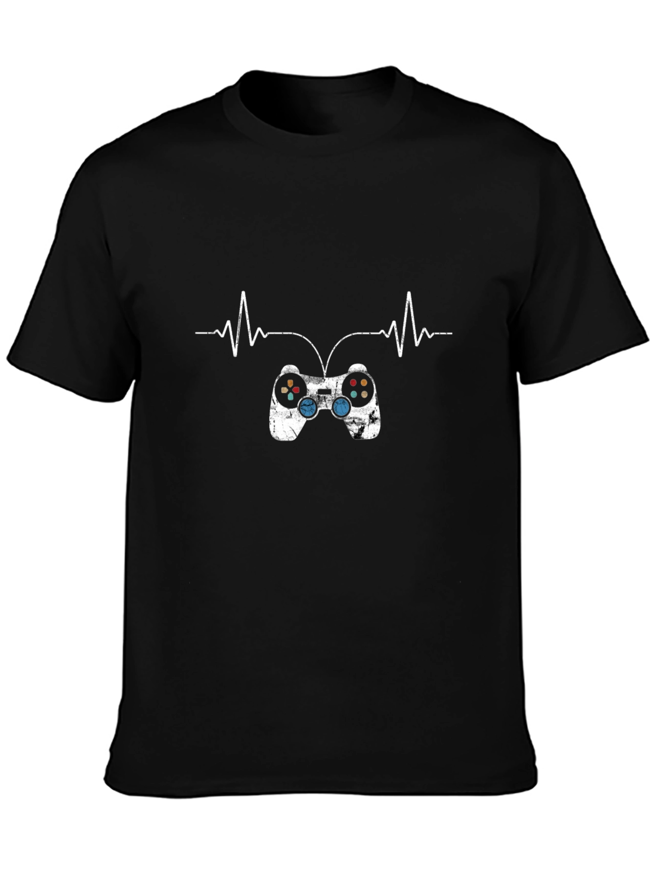 Gamer Heartbeat Black T-Shirt