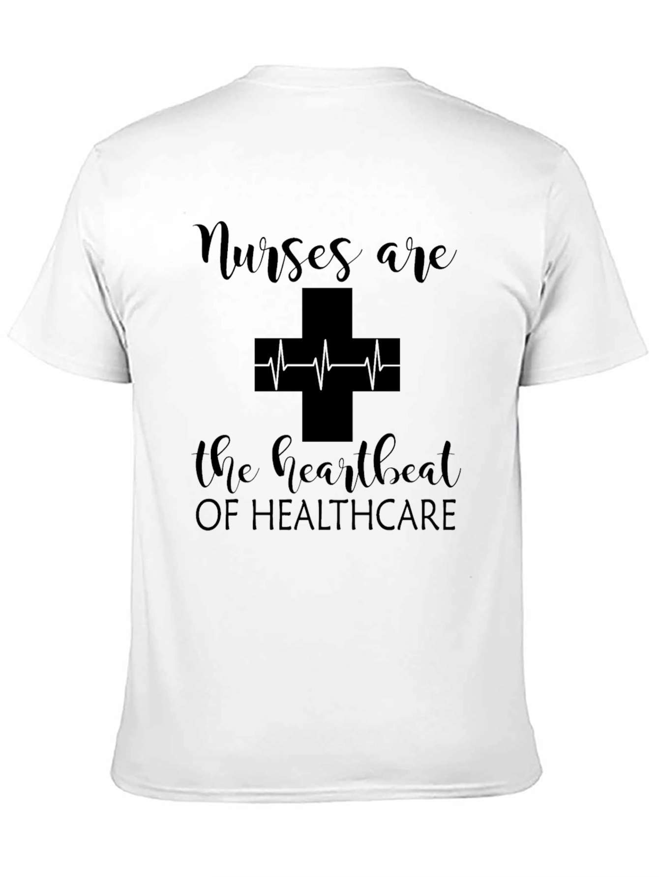 Nurses are the Heartbeat Healthcare Graphic Tee
