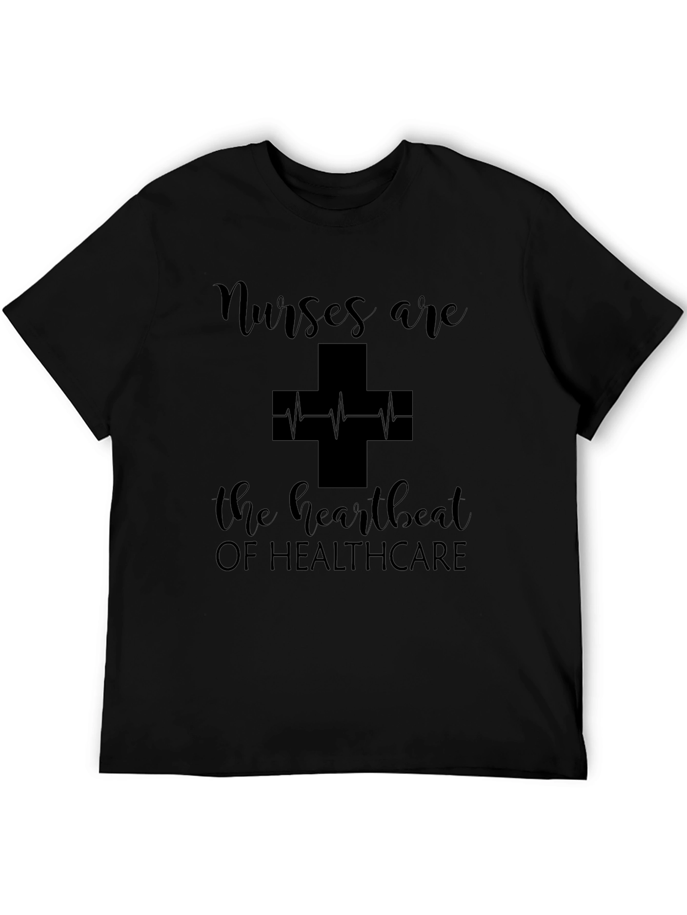 Nurses are the Heartbeat Healthcare Graphic Tee