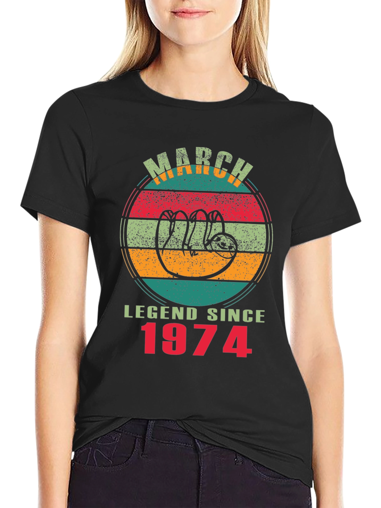 March Legend Since 1974 Sloth T-Shirt