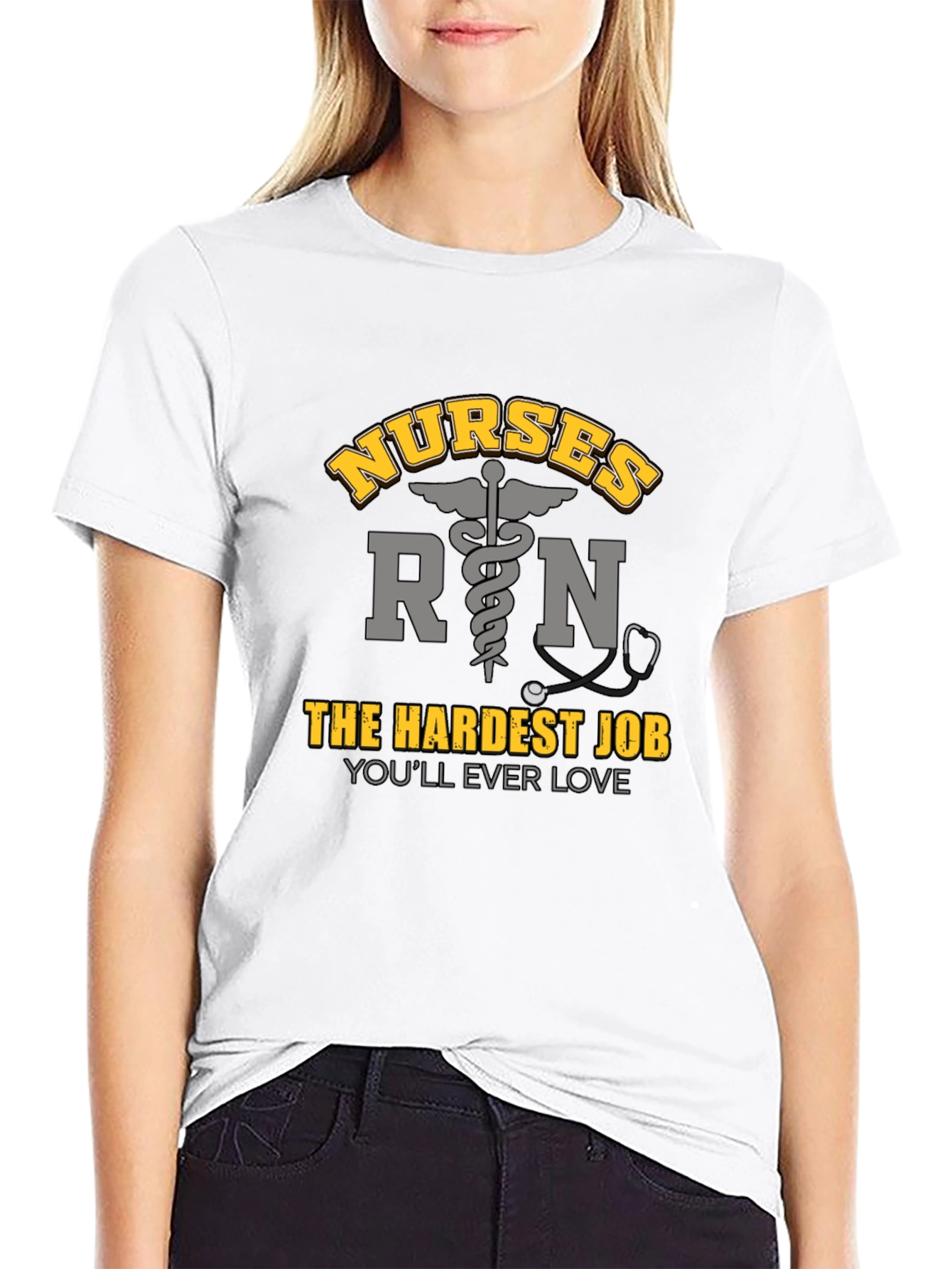 Nurses RN Hardest Job T-Shirt
