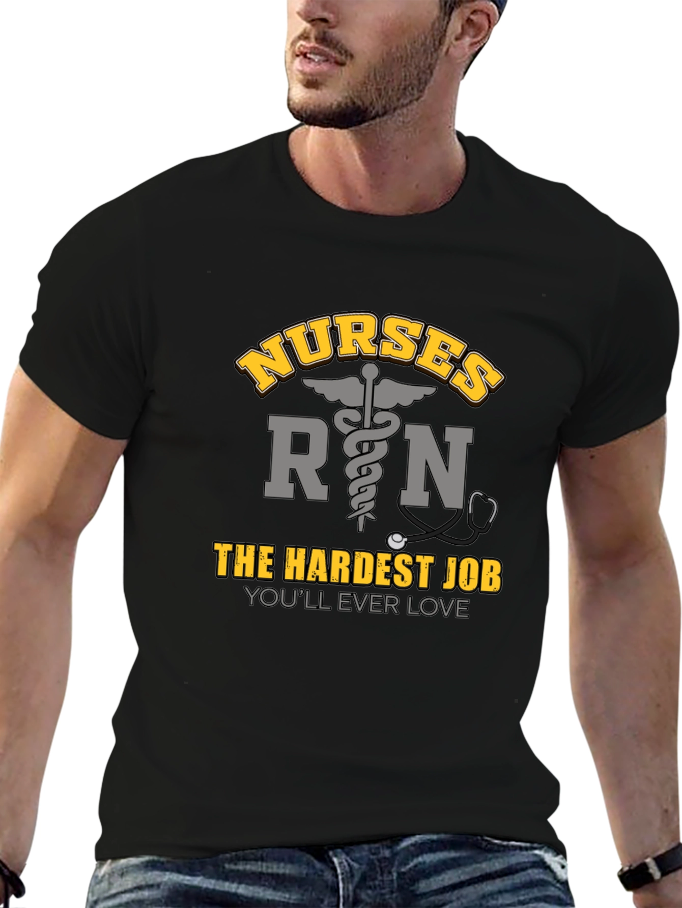 Nurses RN Hardest Job T-Shirt