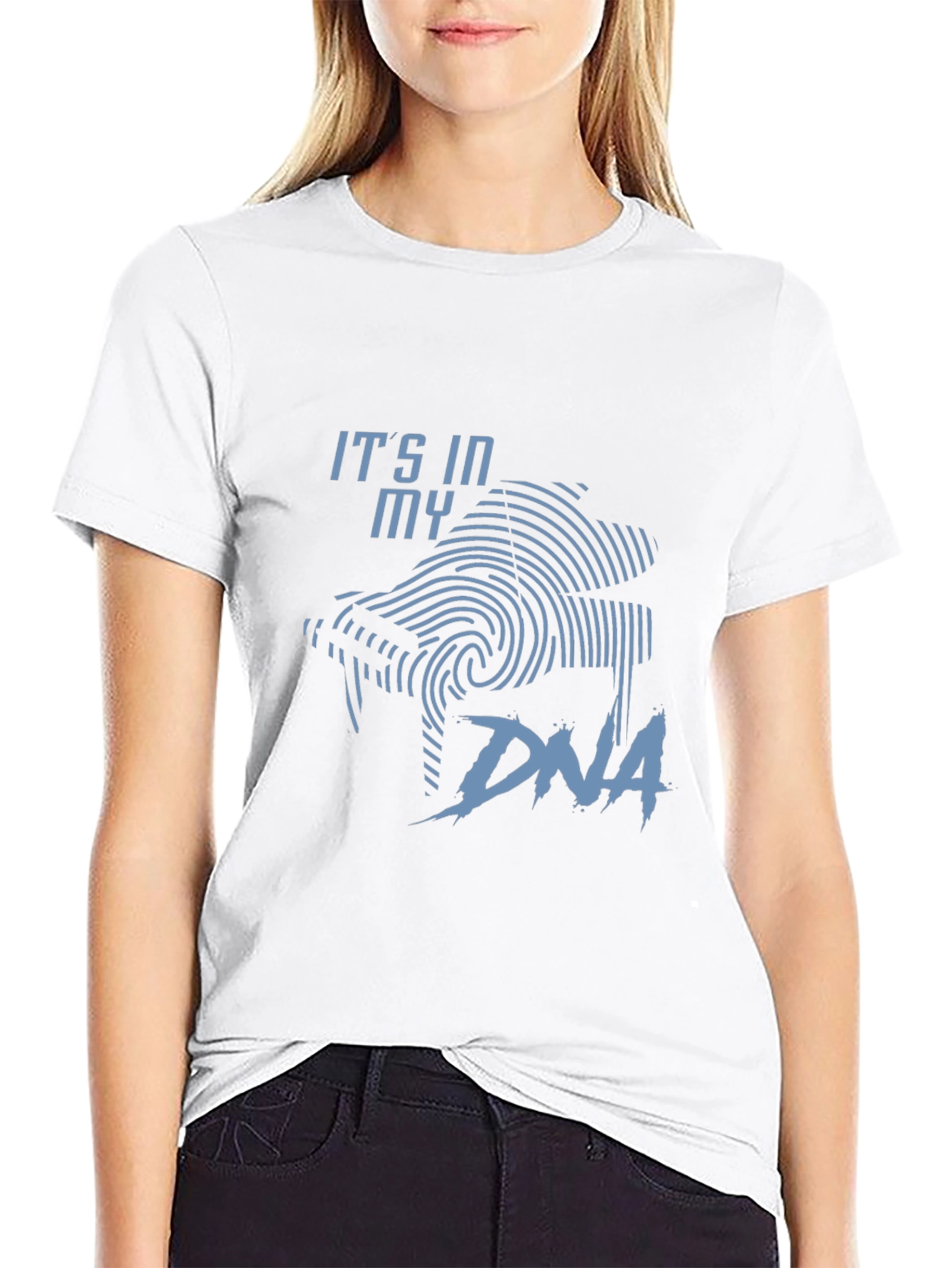 Piano DNA Graphic Tee - Music Lover Shirt