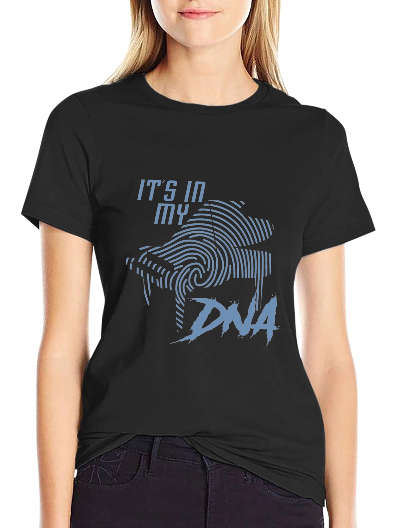 Piano DNA Graphic Tee - Music Lover Shirt