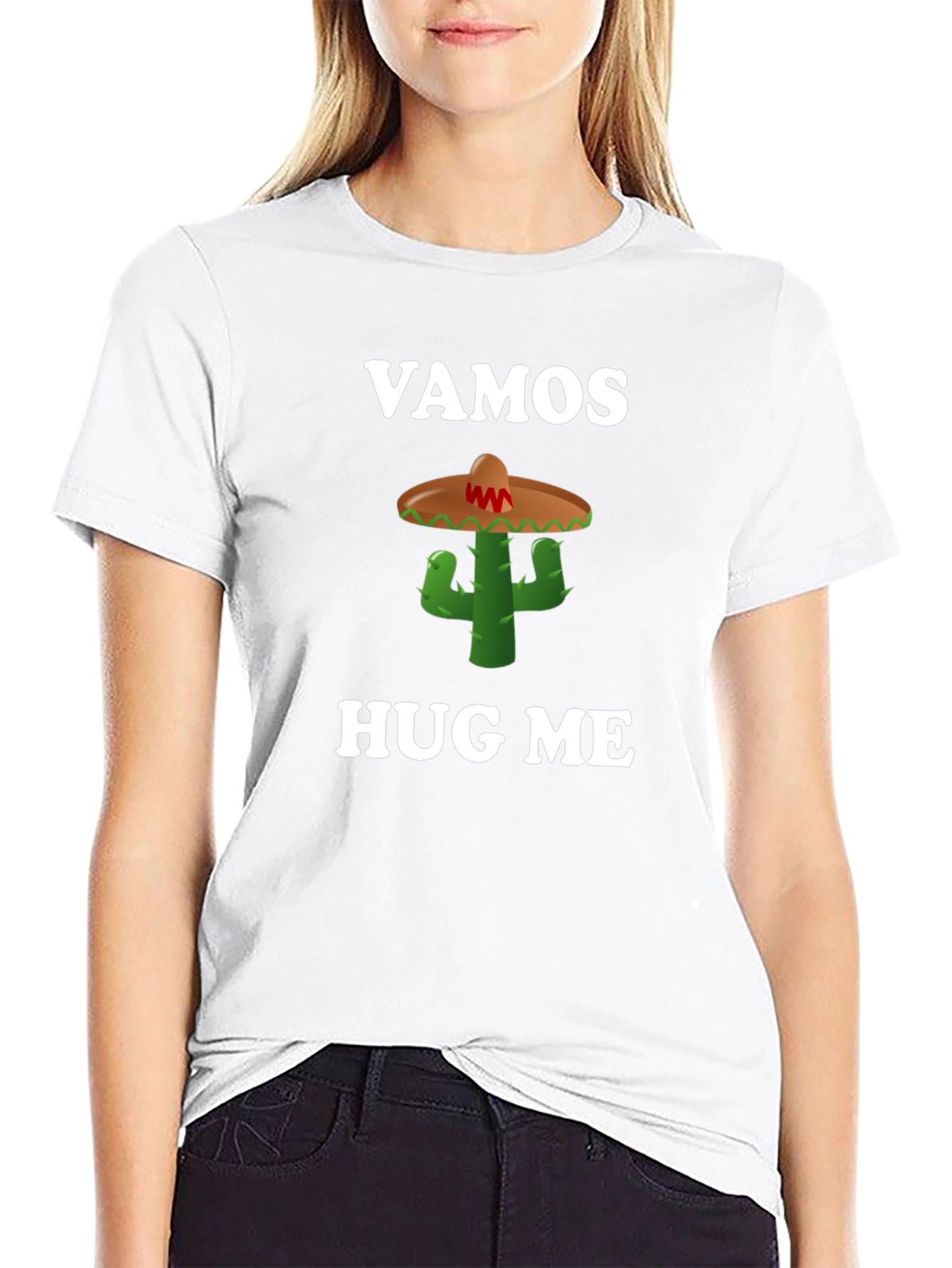 Vamos Hug Me Cactus T-Shirt