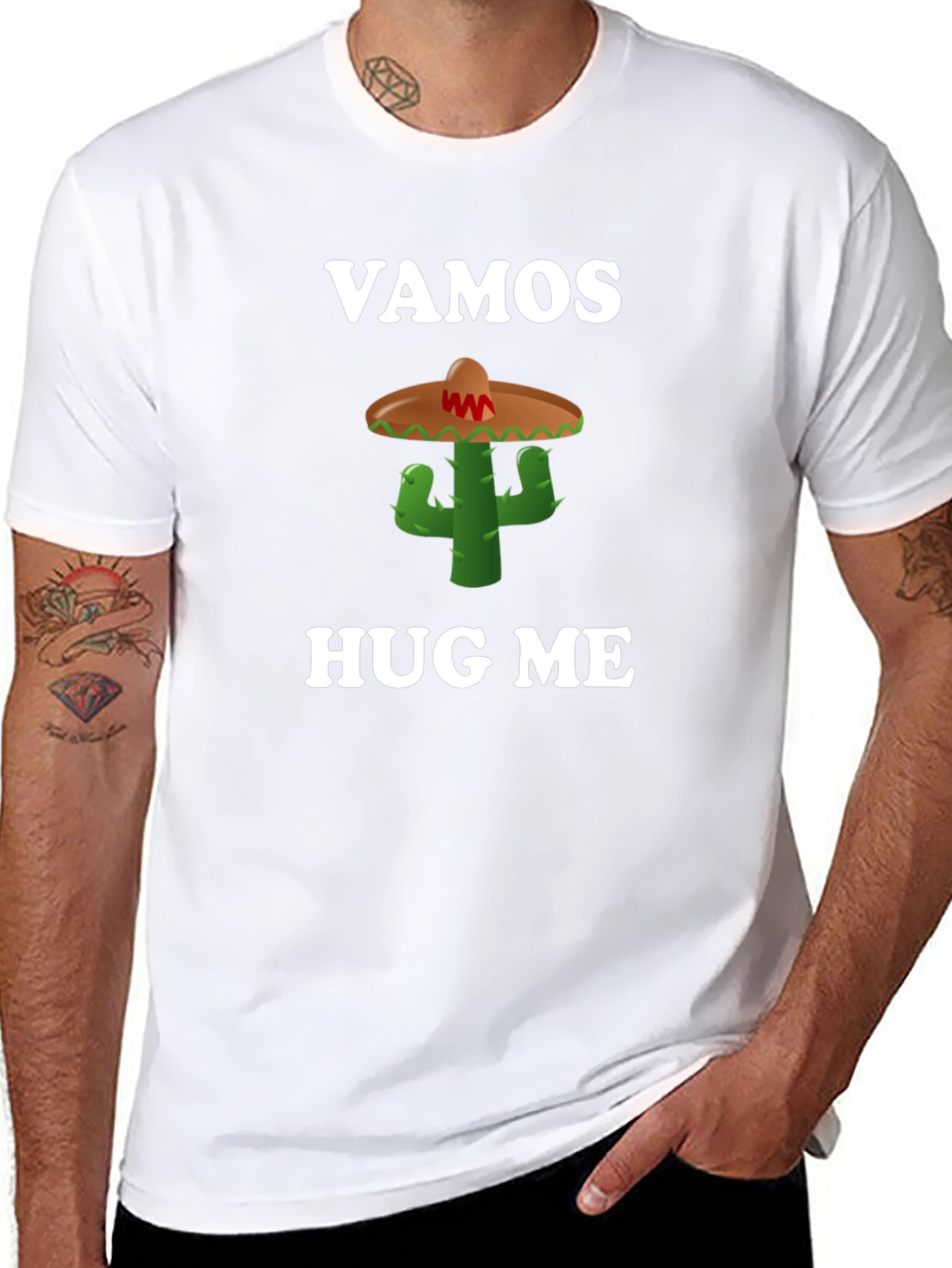 Vamos Hug Me Cactus T-Shirt