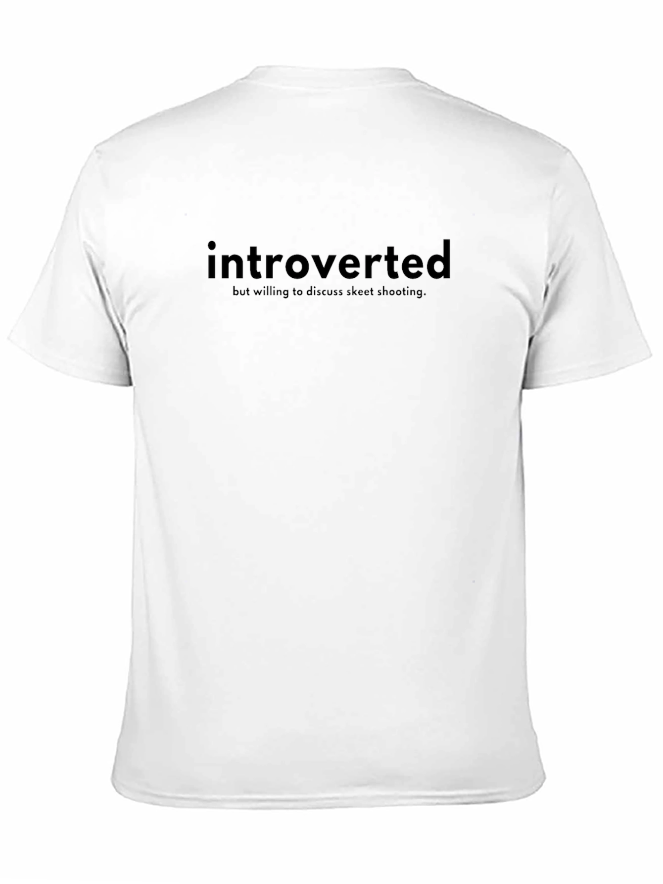 Introverted Skeet Shooting Tee - Funny Graphic T-Shirt