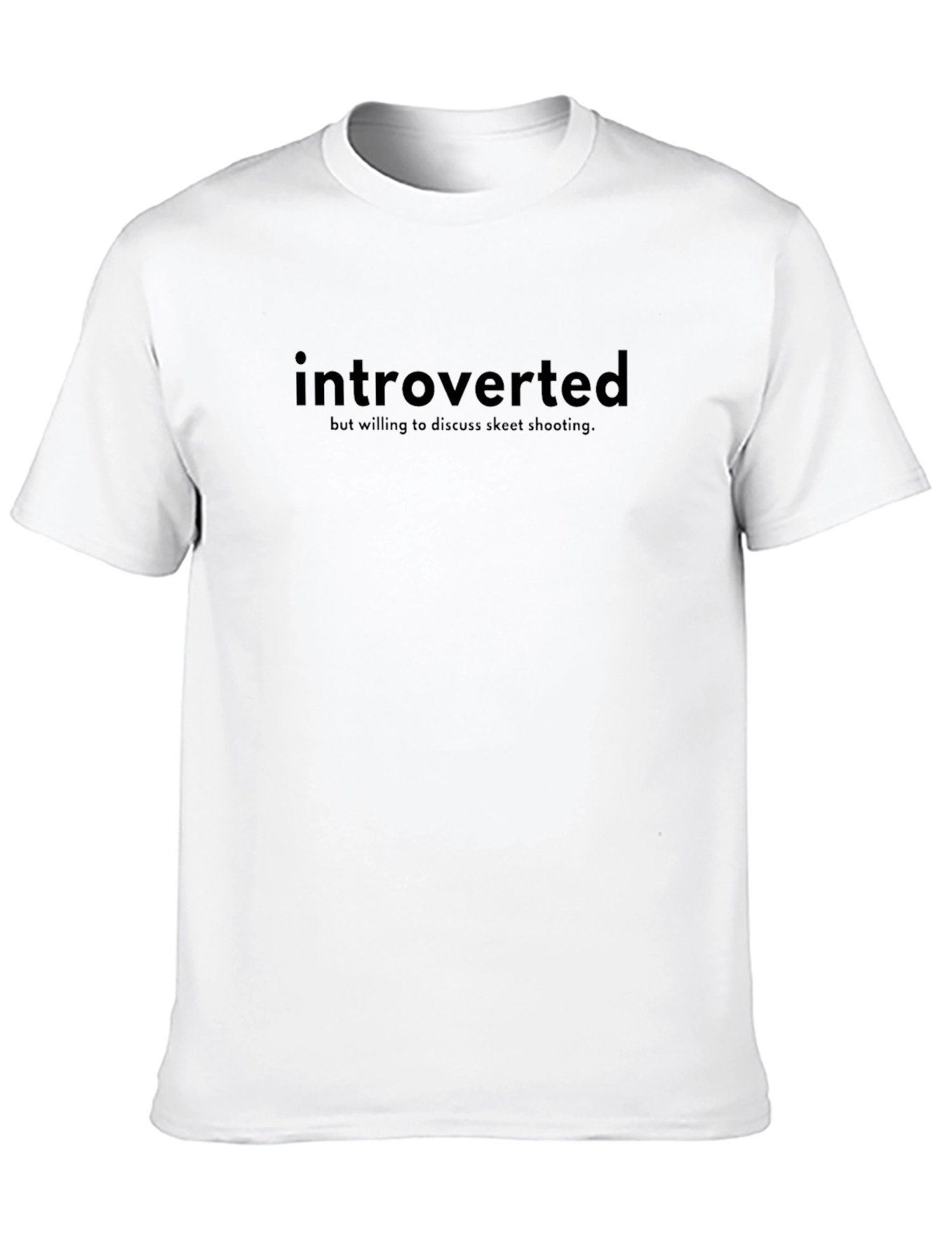 Introverted Skeet Shooting Tee - Funny Graphic T-Shirt