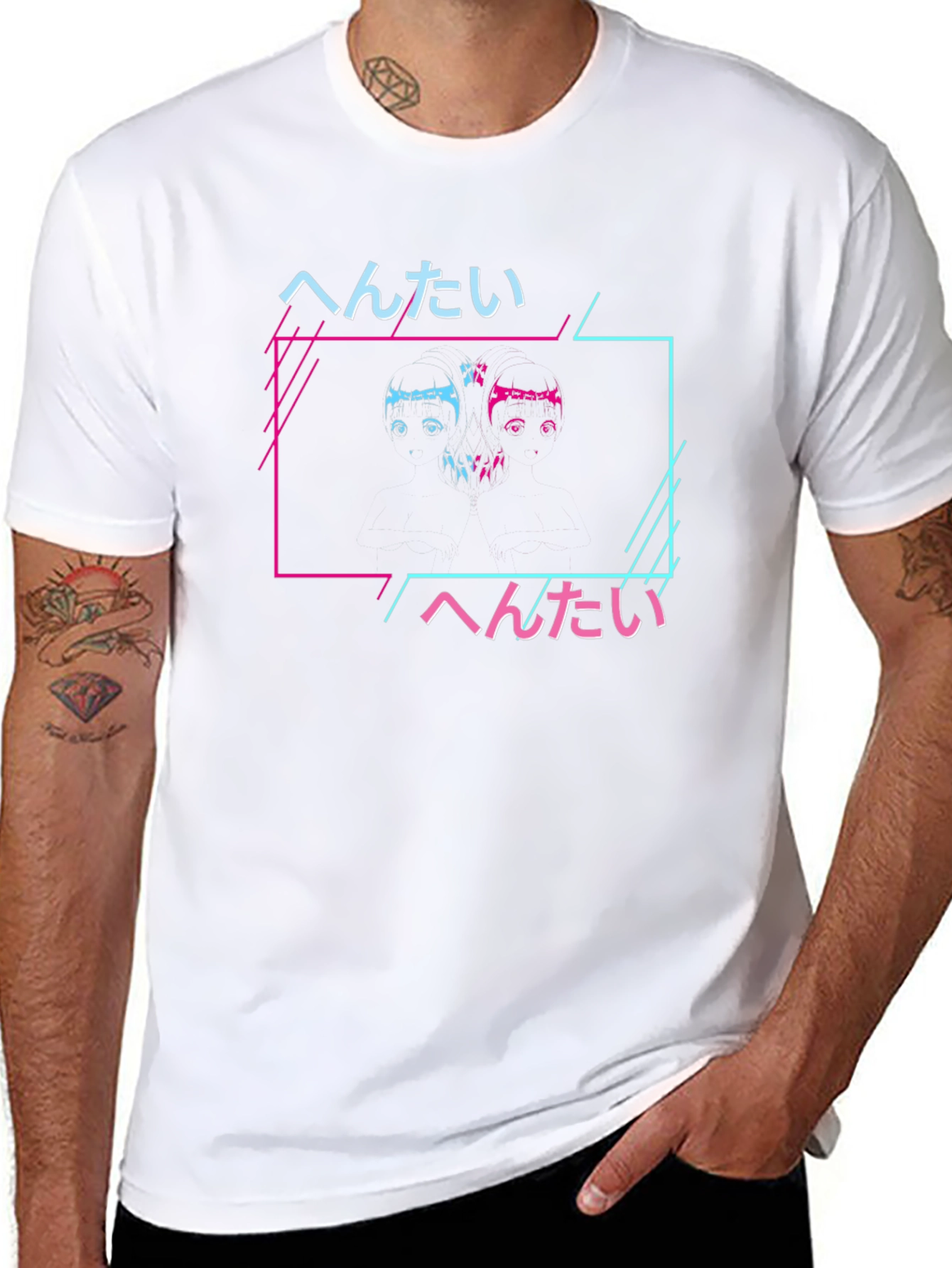 Hentai Japanese Graphic Print T-Shirt