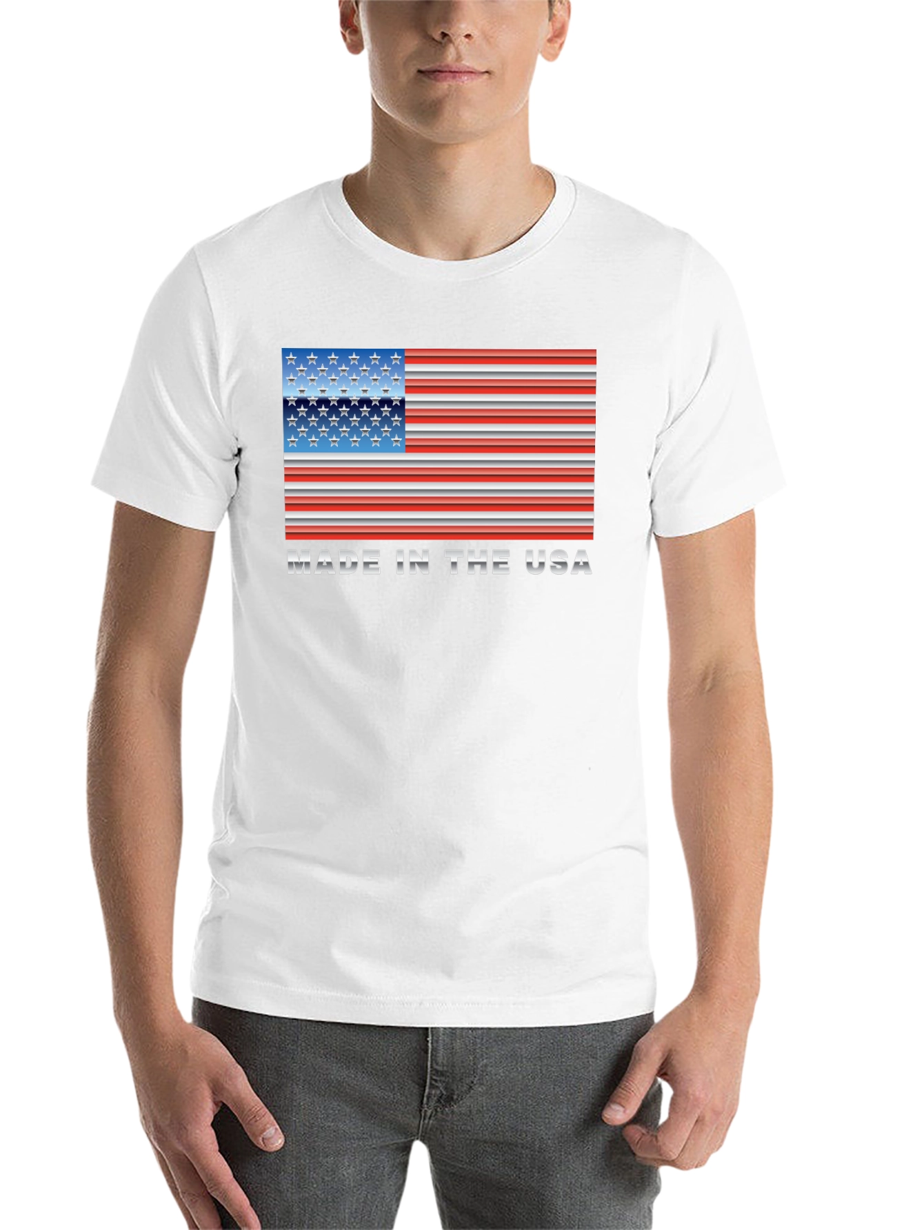 Made in USA Flag Graphic T-Shirt