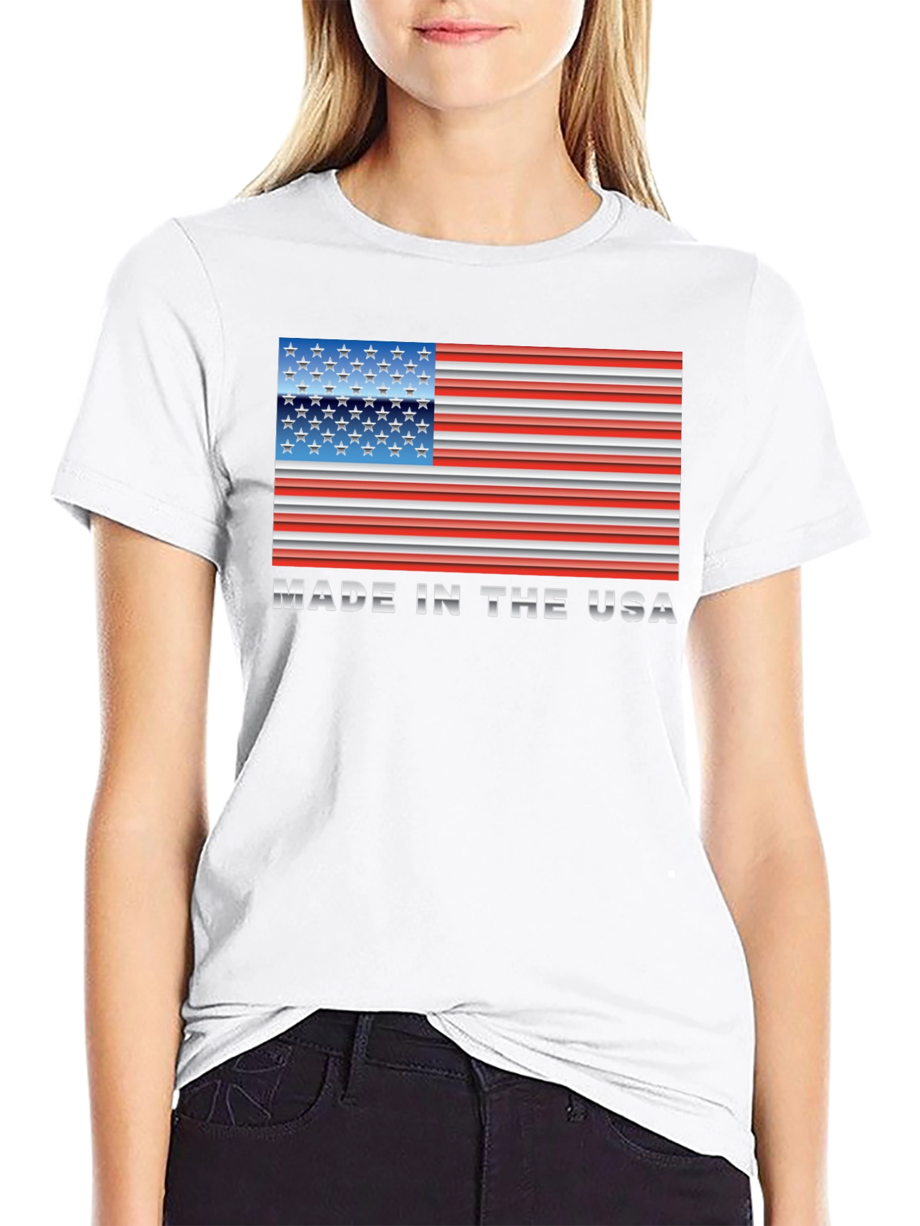 Made in USA Flag Graphic T-Shirt